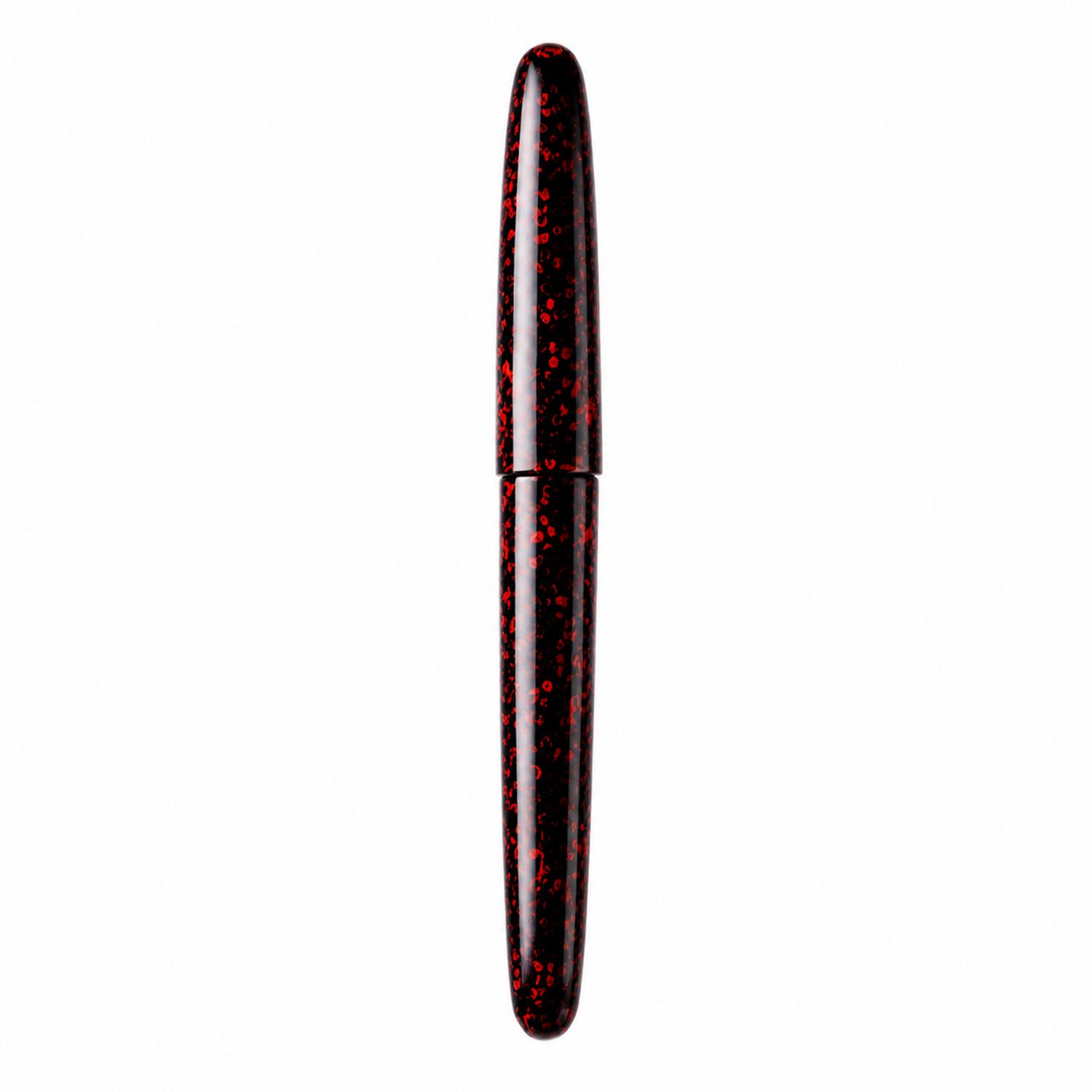 Bolígrafo Negro y Rojo con Diseño Brillante