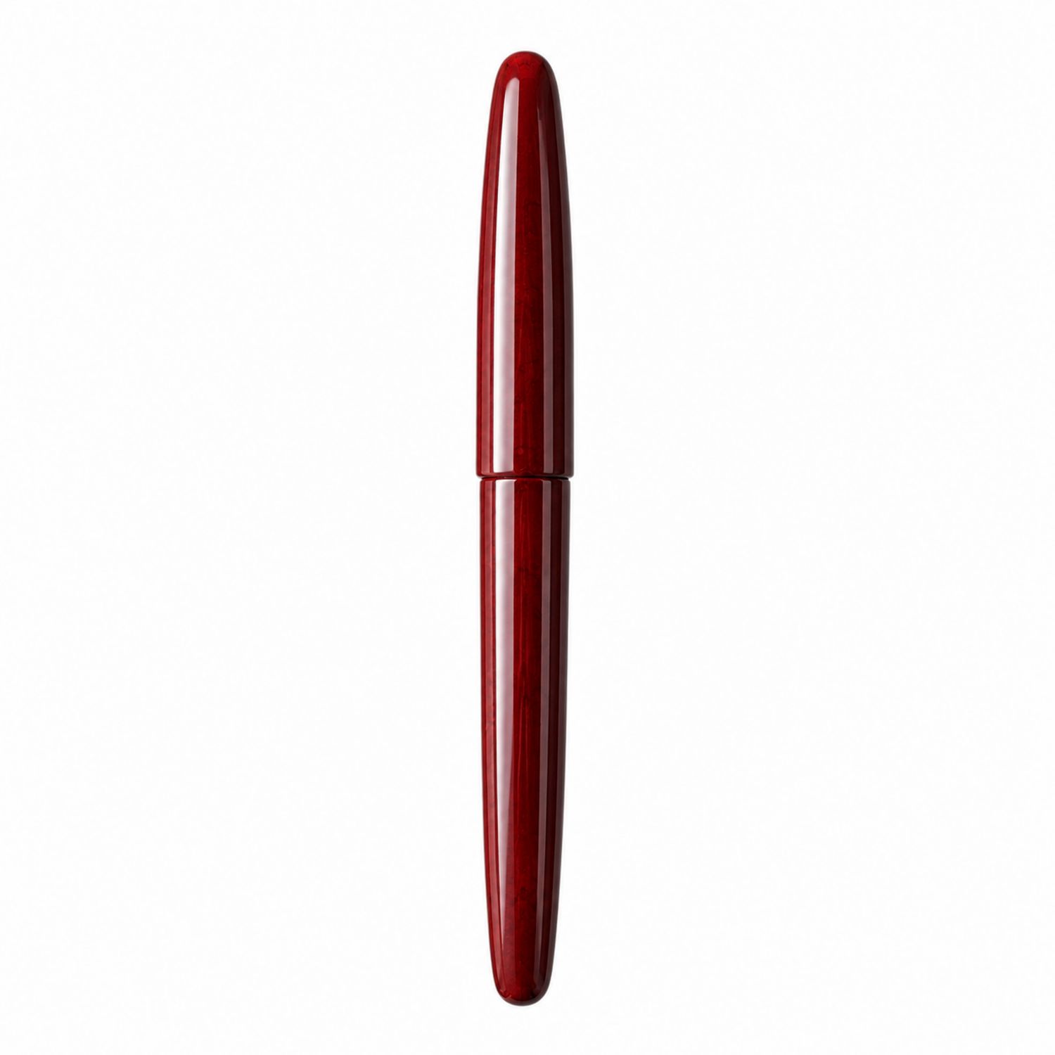 Pluma estilográfica roja elegante, 14cm