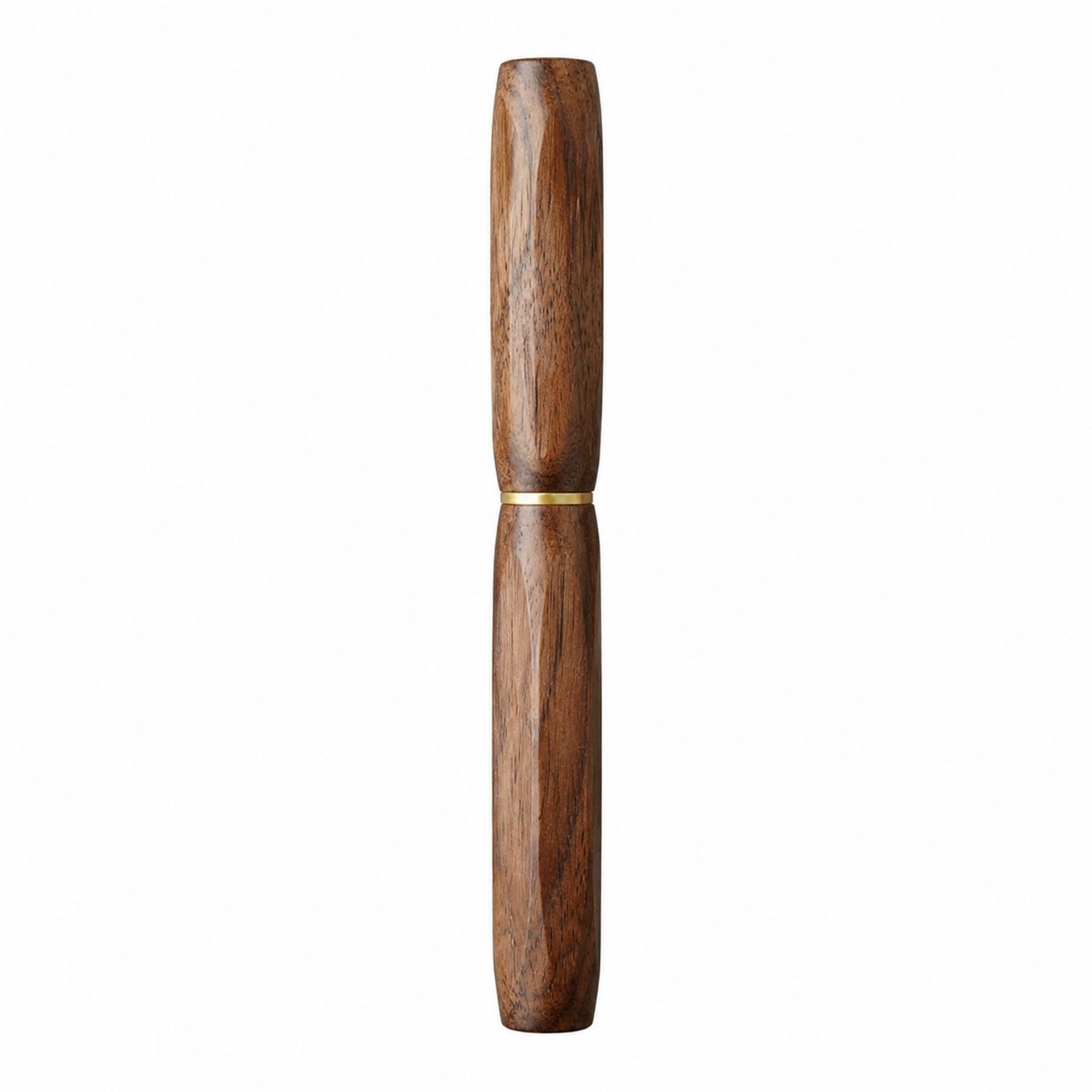 Pluma de Madera Marrón con Punta Fina