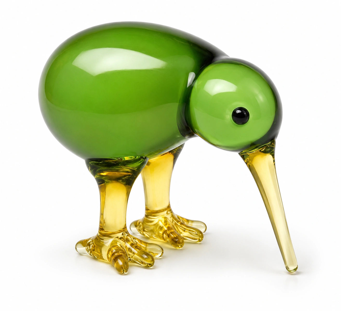 Kiwi Glasfigur Gruen Klein-NordoriaHome