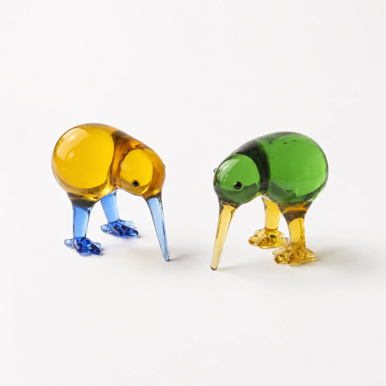 Kiwi Glasfigur Set Zweifarbig-NordoriaHome