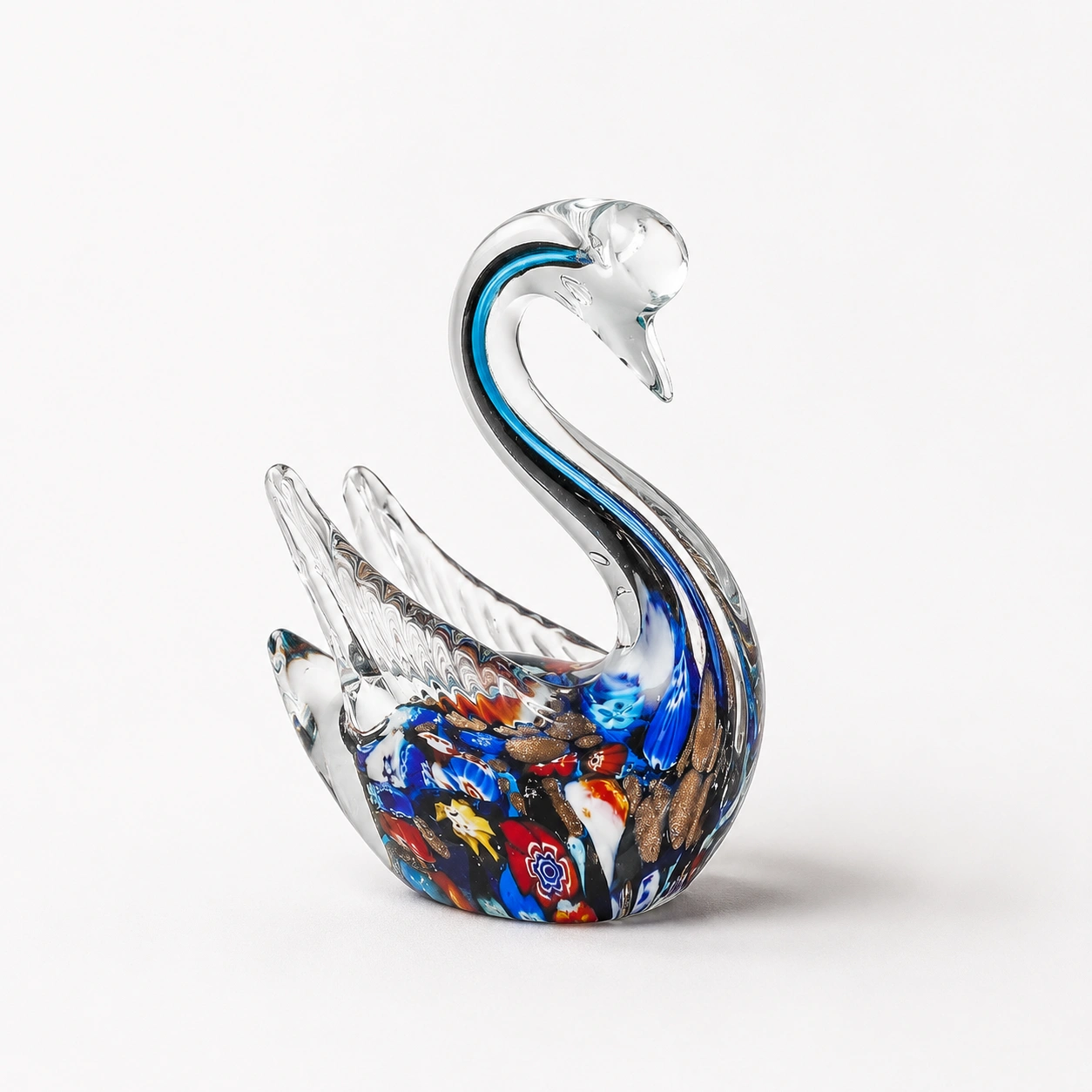 Kompakte Glas Schwan Figur-NordoriaHome