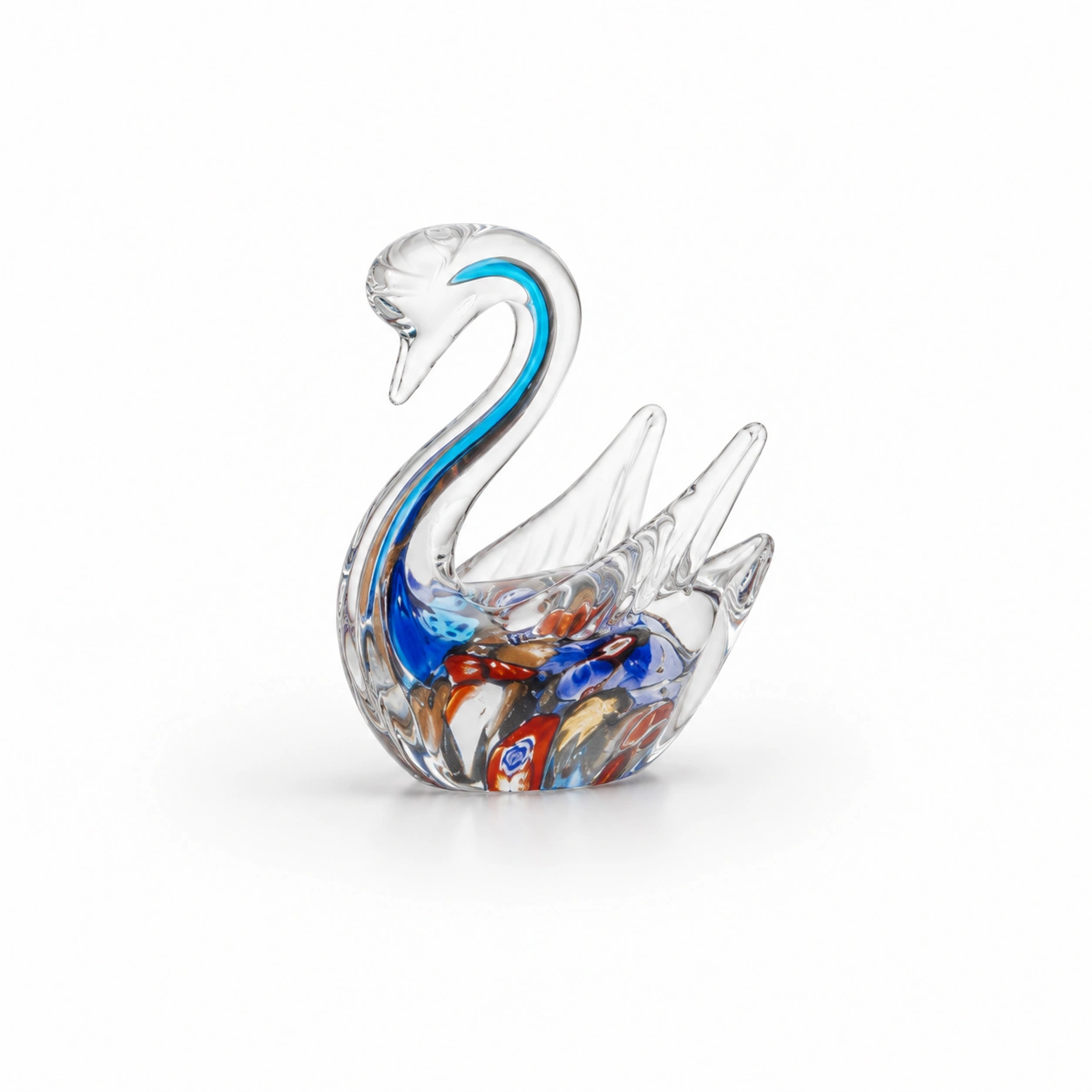 Elegante Schwan Figur aus Glas-NordoriaHome