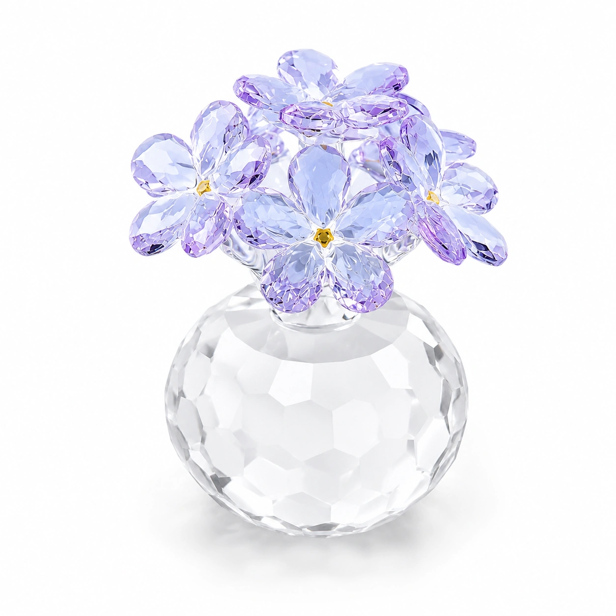 Kristall Blumenfigur Violett-NordoriaHome