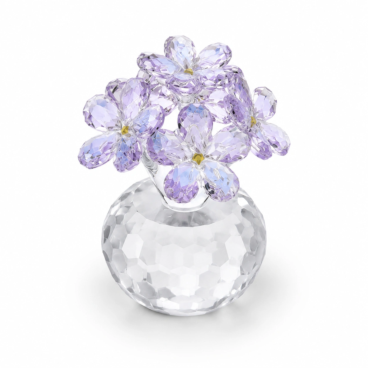 Kristall Blumenvase Mini Lavendel-NordoriaHome
