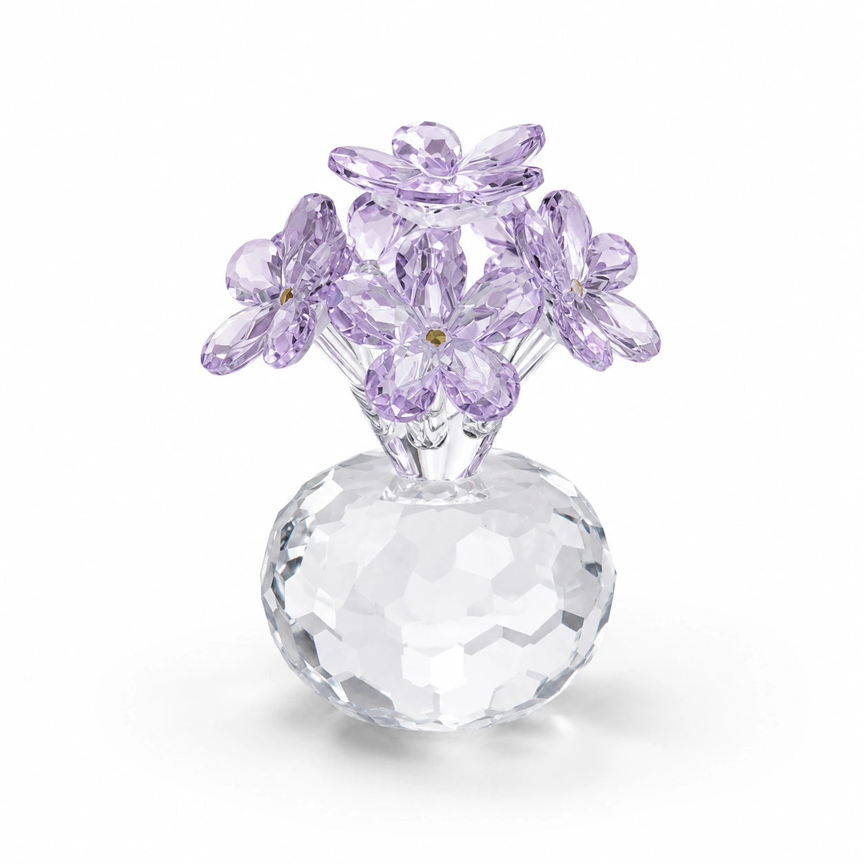 Kristall Deko Blumen in Vase Lavendel-NordoriaHome