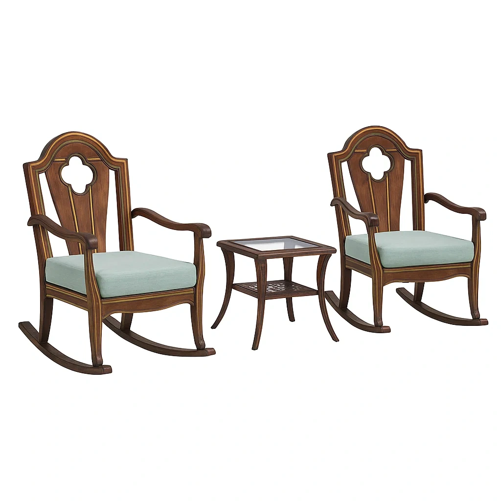 Möbelset,Schaukelstuhl-Set-Decorelivo