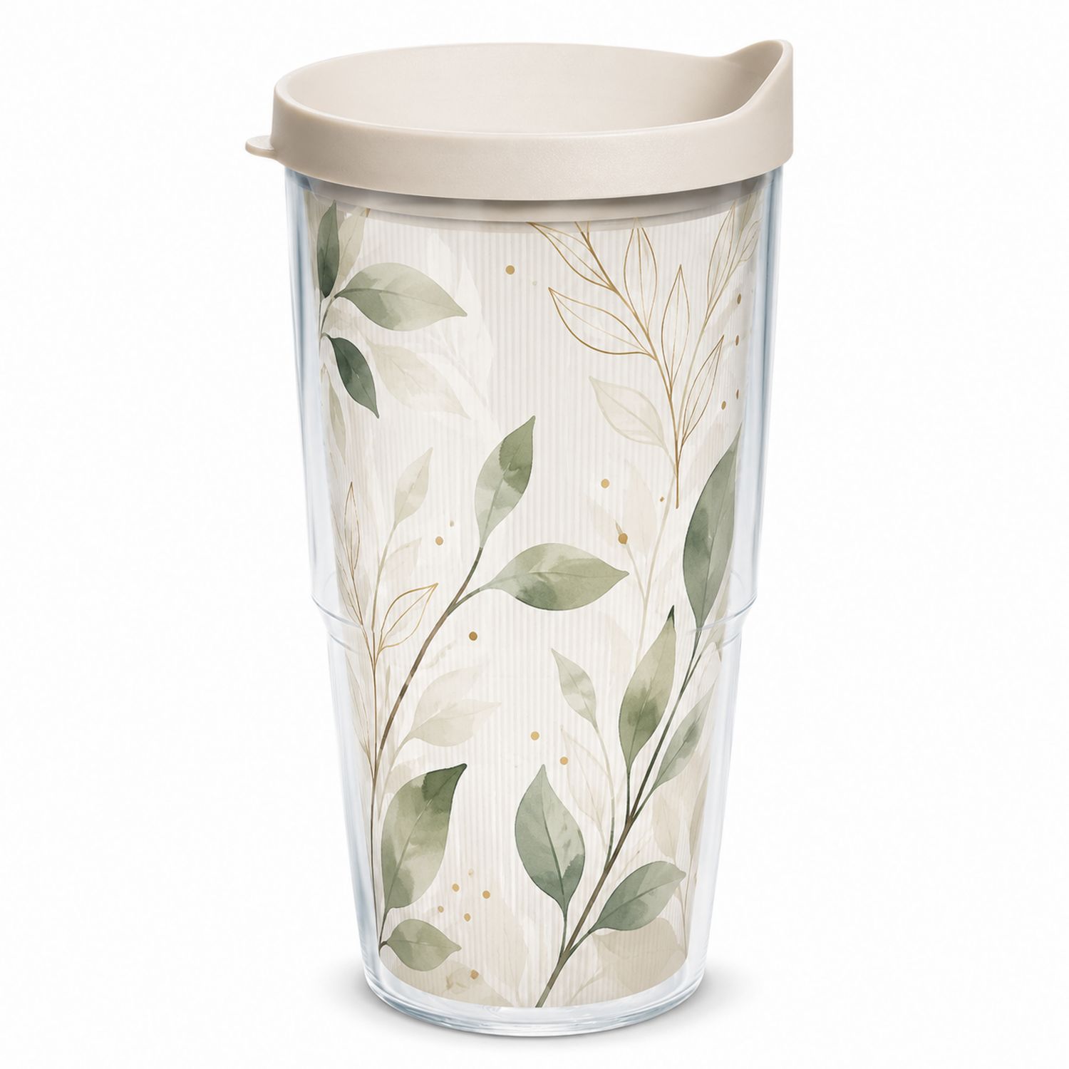 Tazza Termica Foglie Verdi 470ml