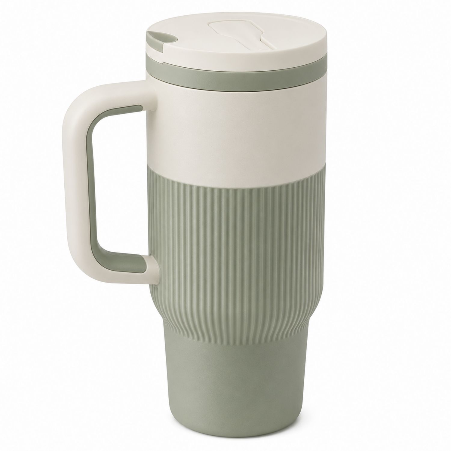 Tazza Termica da Viaggio Verde Salvia/Bianco 500ml