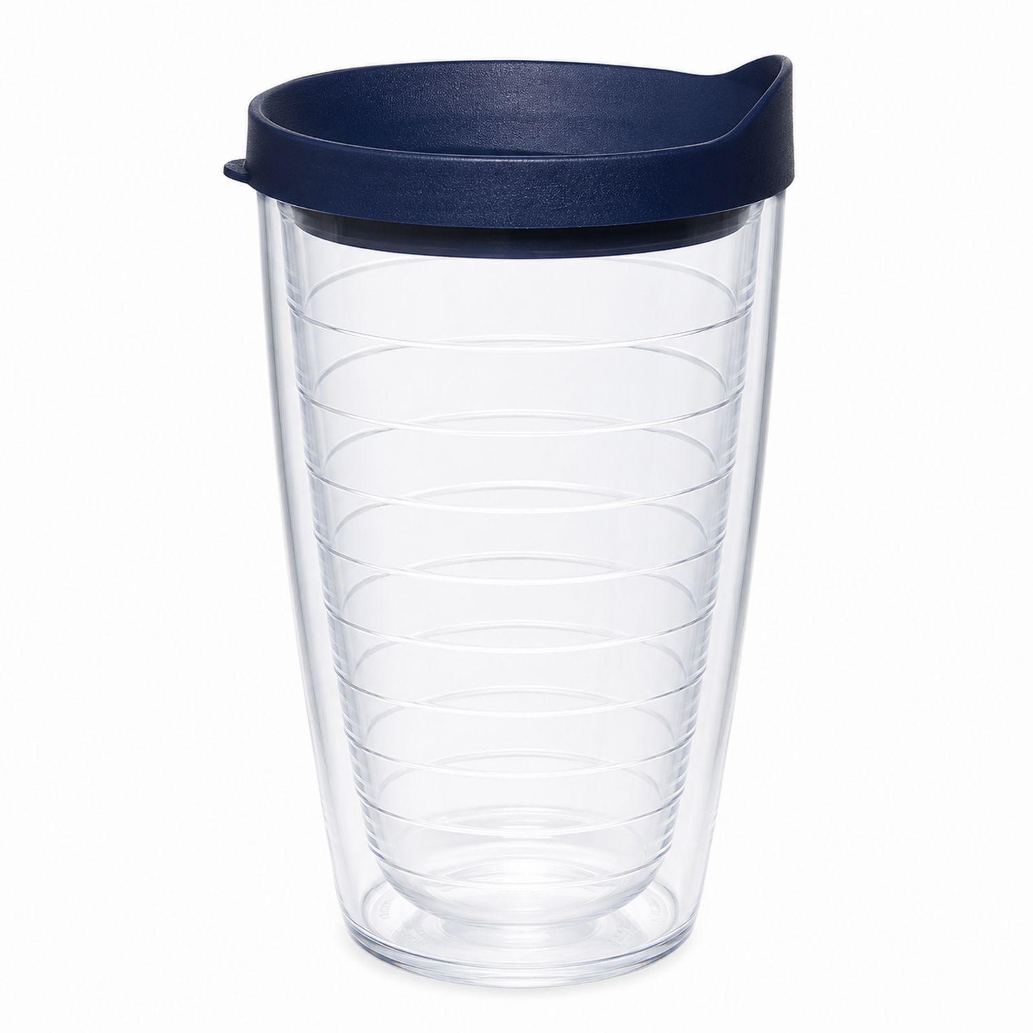 Bicchiere Termico Doppia Parete 500ml con Coperchio Navy
