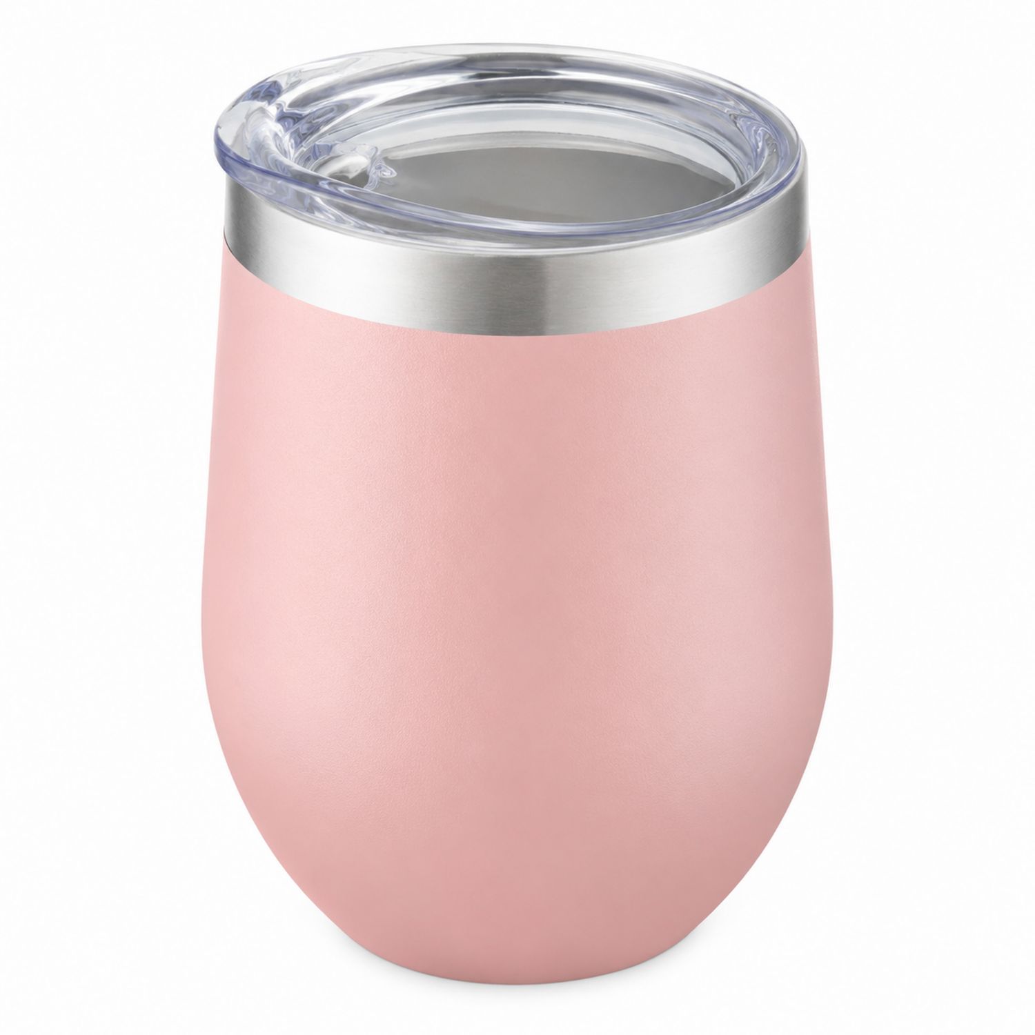 Bicchiere Termico 350ml Opaco Rosa con Coperchio Ermetico