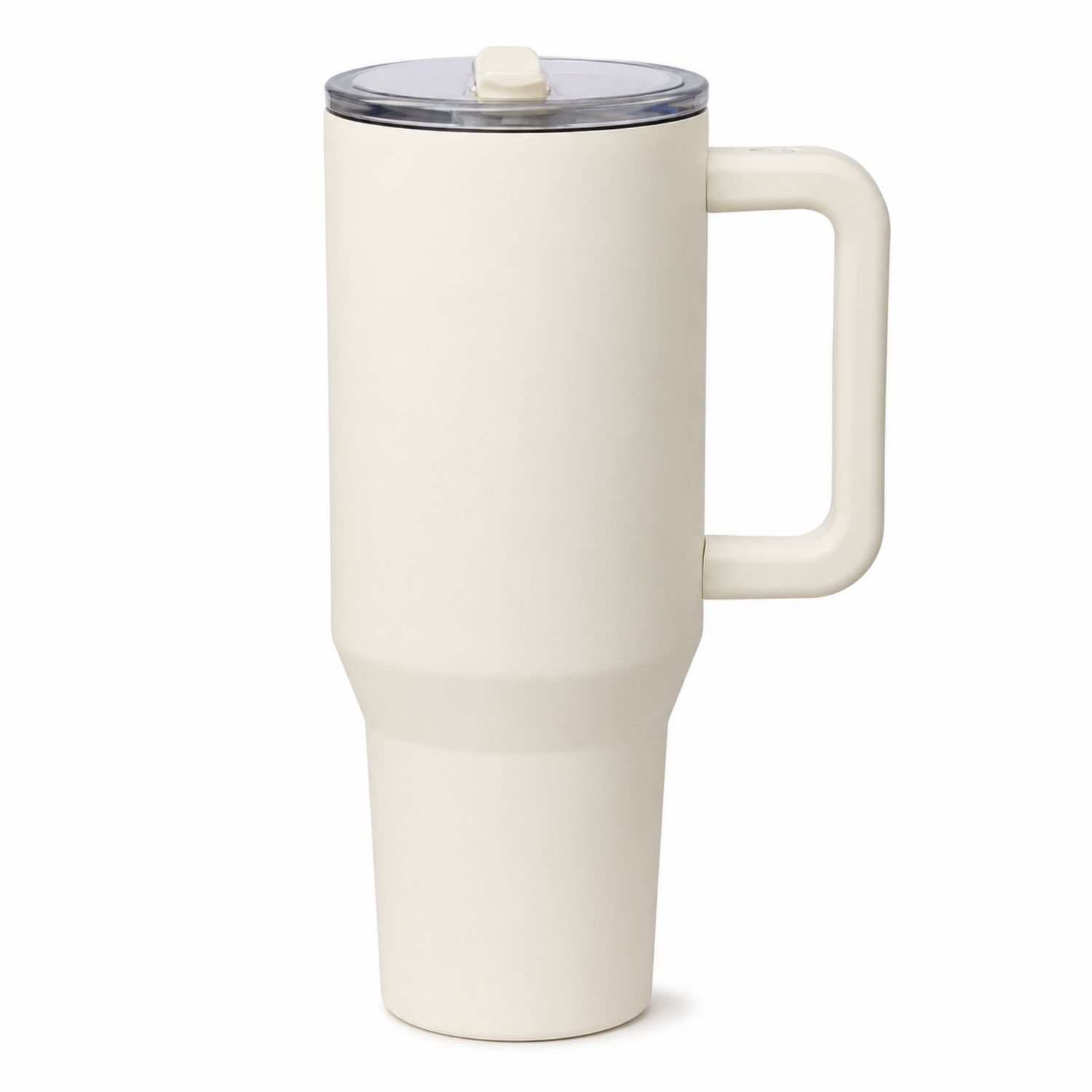 Tazza Termica Avorio con Coperchio Isolante 500ml
