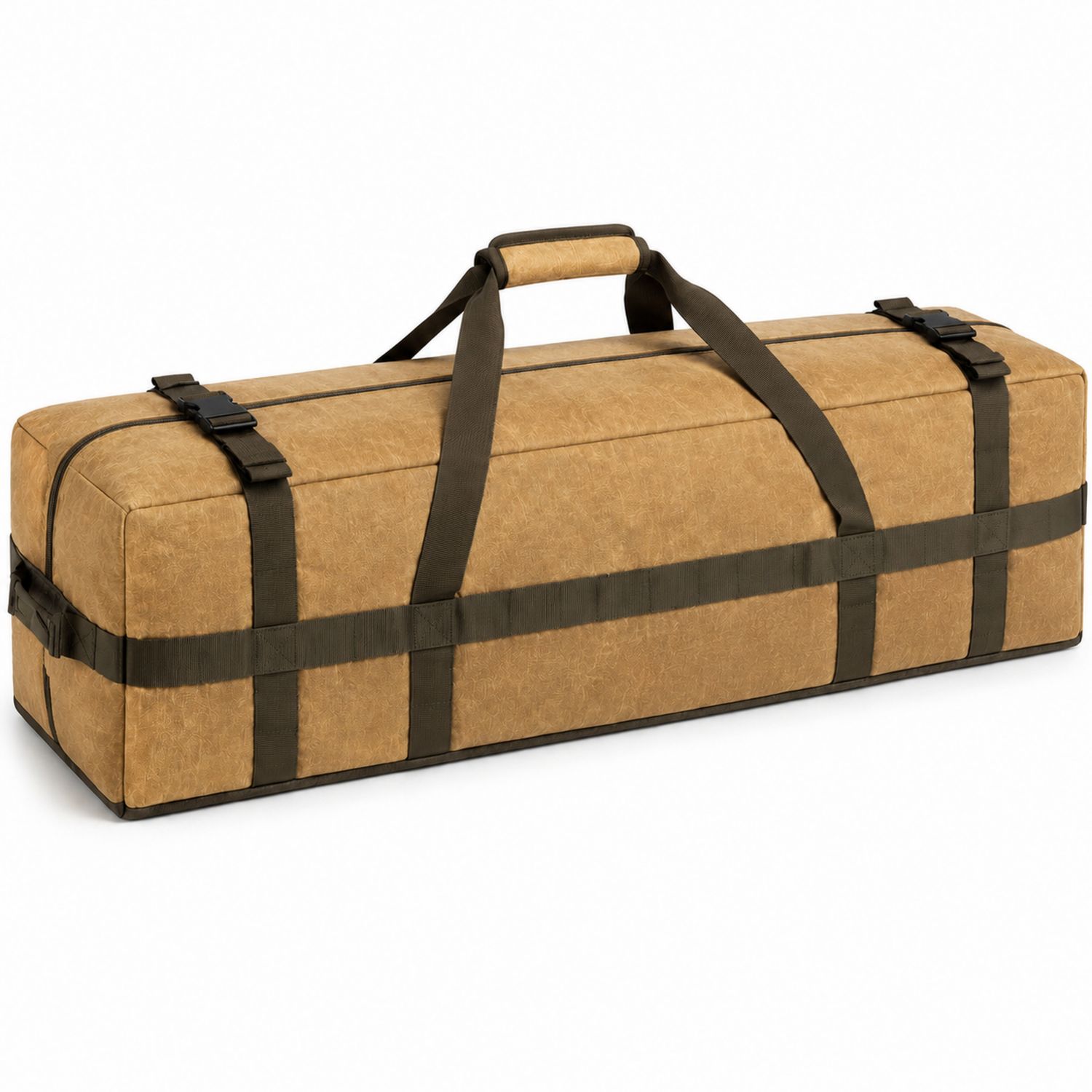 Bolsa de Transporte Grande Marrón con Correas Negras