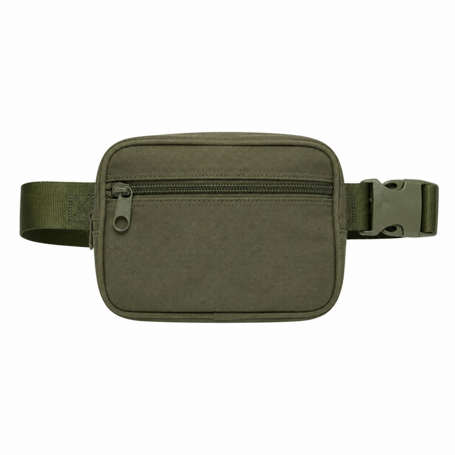 Riñonera Ajustable con Cremallera Verde Oliva