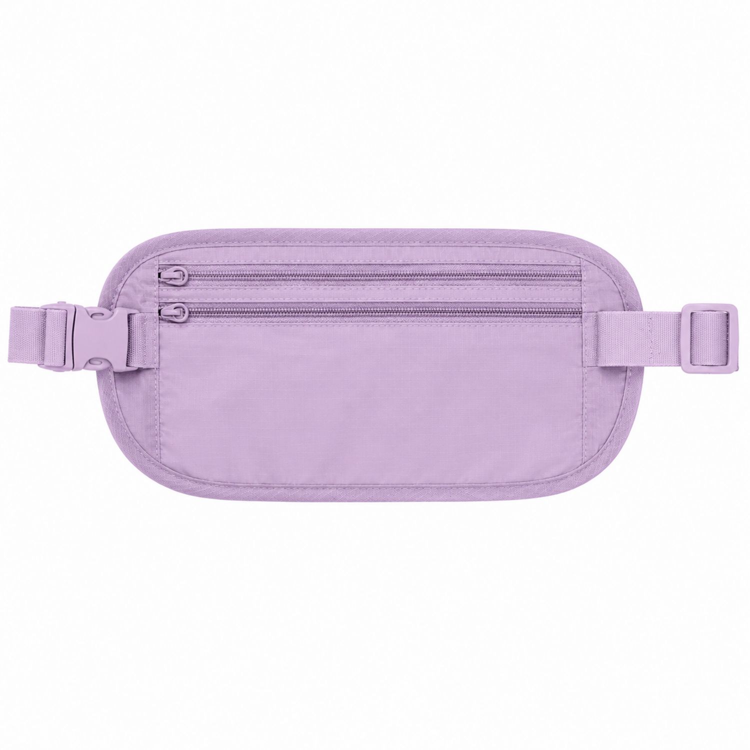 Riñonera de Viaje Ajustable con Cremallera Doble Color Violeta