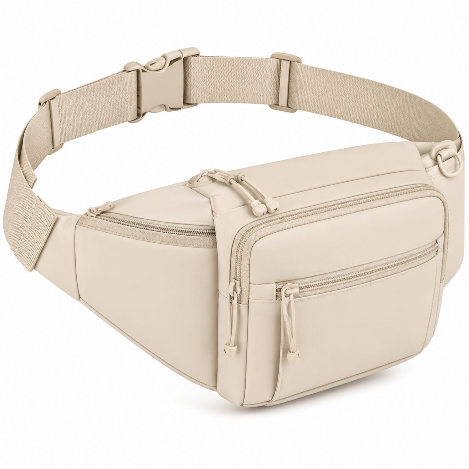 Riñonera Beige Multifuncional con Cinturón Ajustable