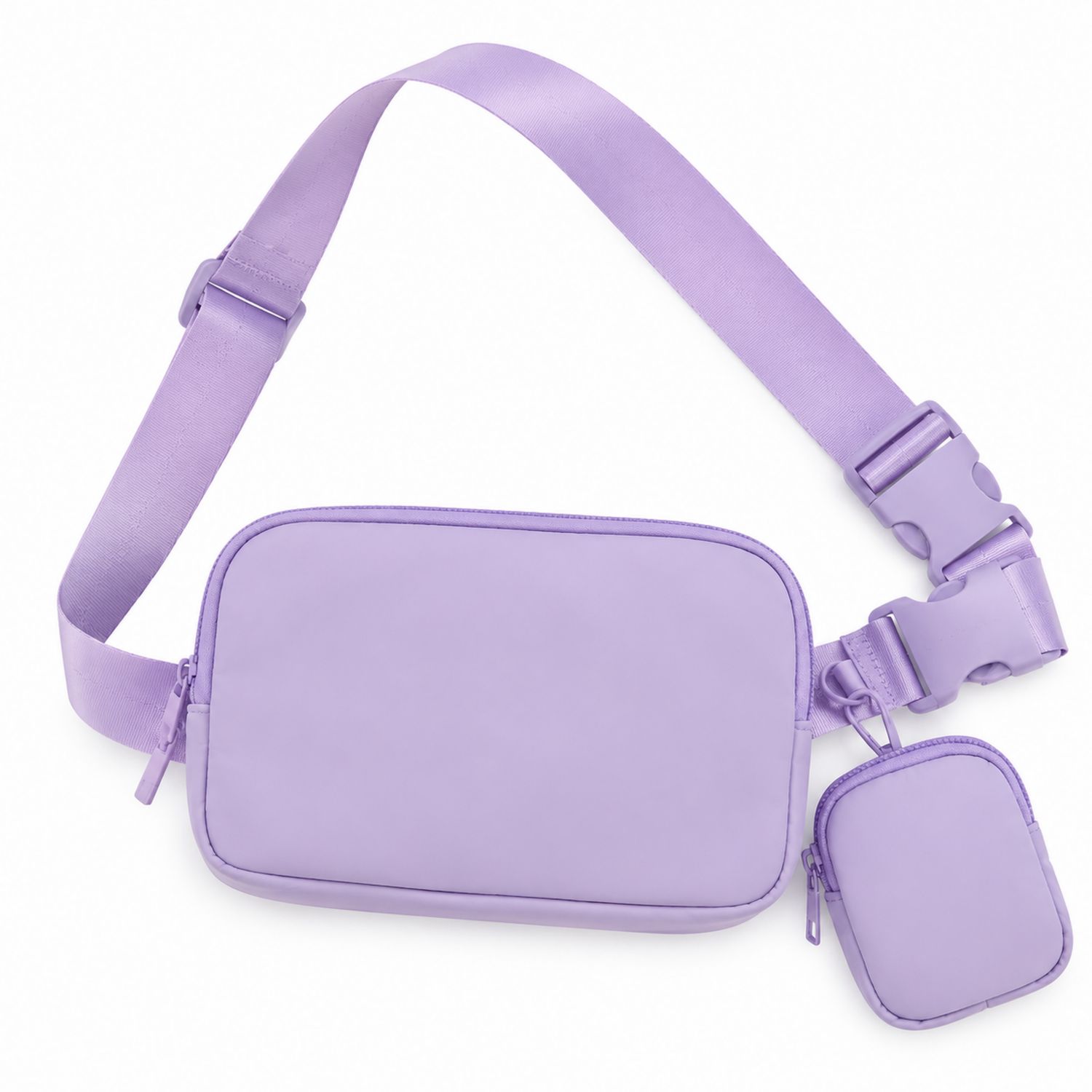 Riñonera Lila con Bolsillo Desmontable