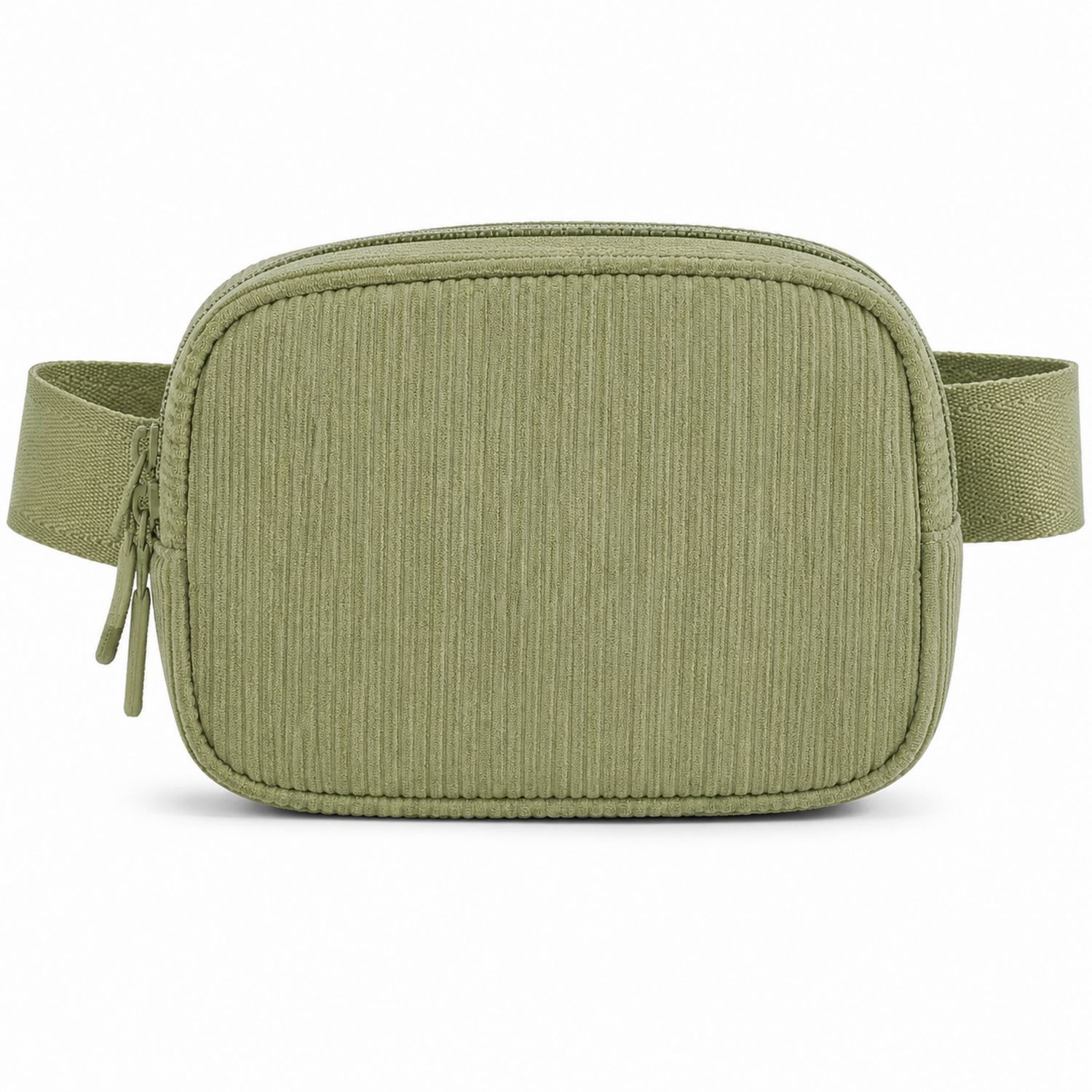 Riñonera Verde Oliva para Mujer con Cremallera