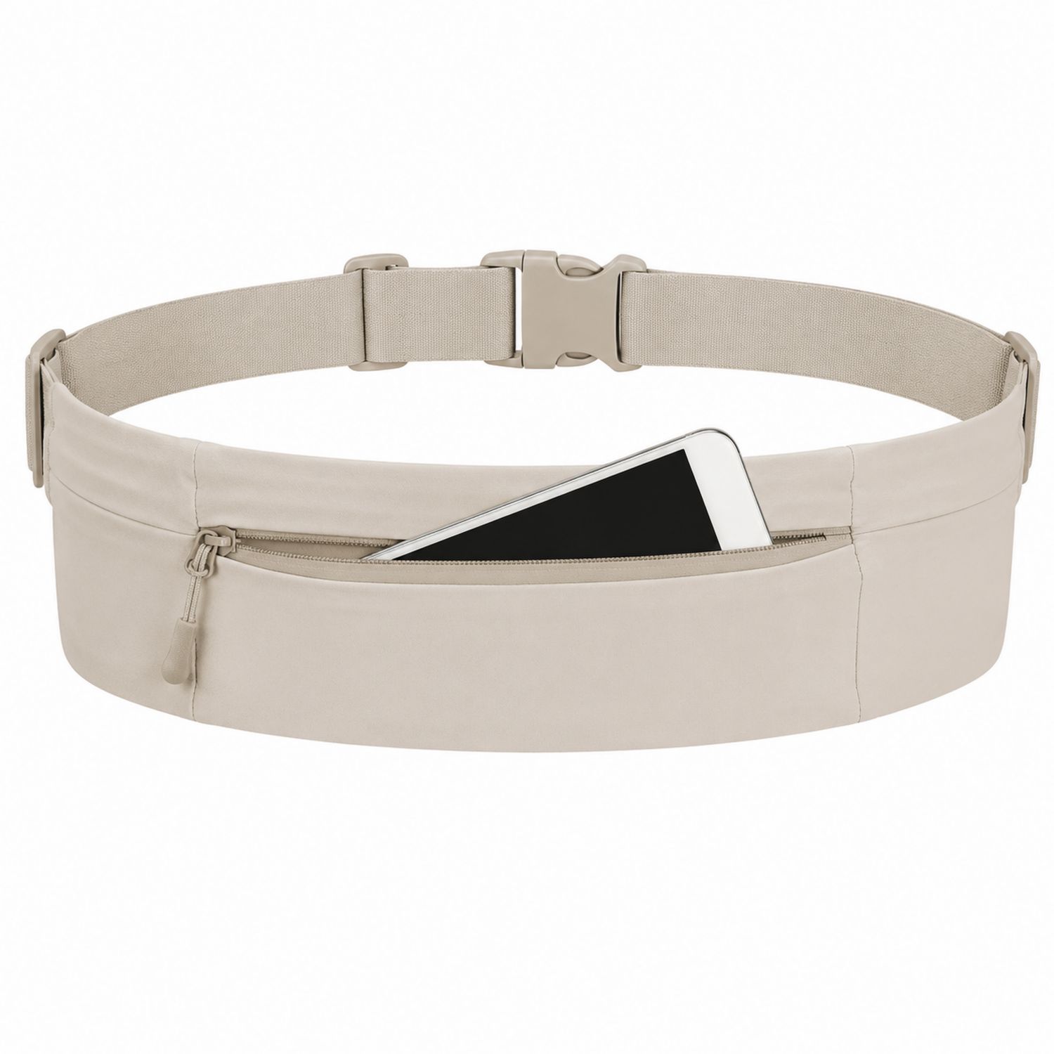 Riñonera Beige con Bolsillo para Teléfono