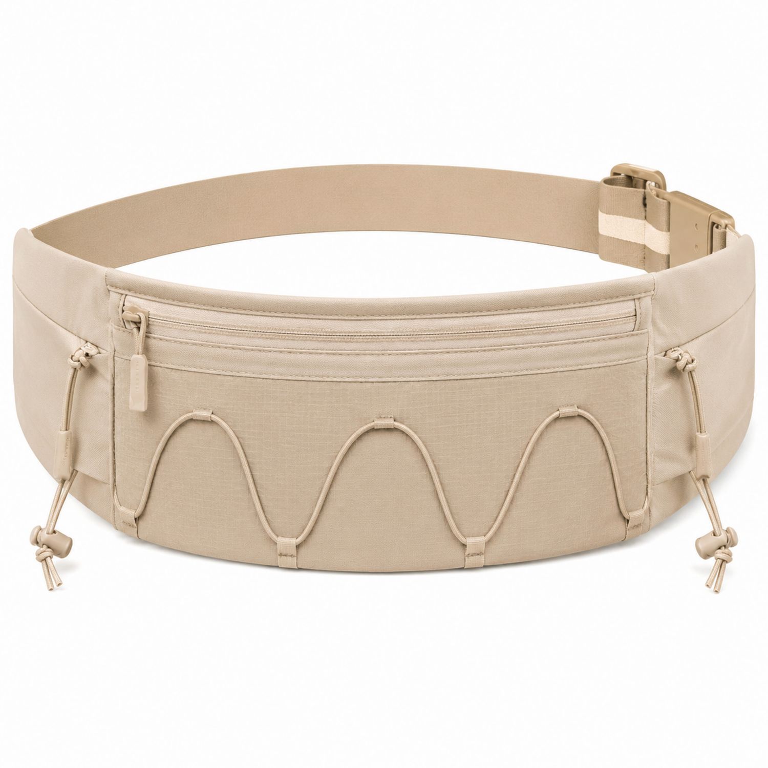 Riñonera ajustable deportiva beige