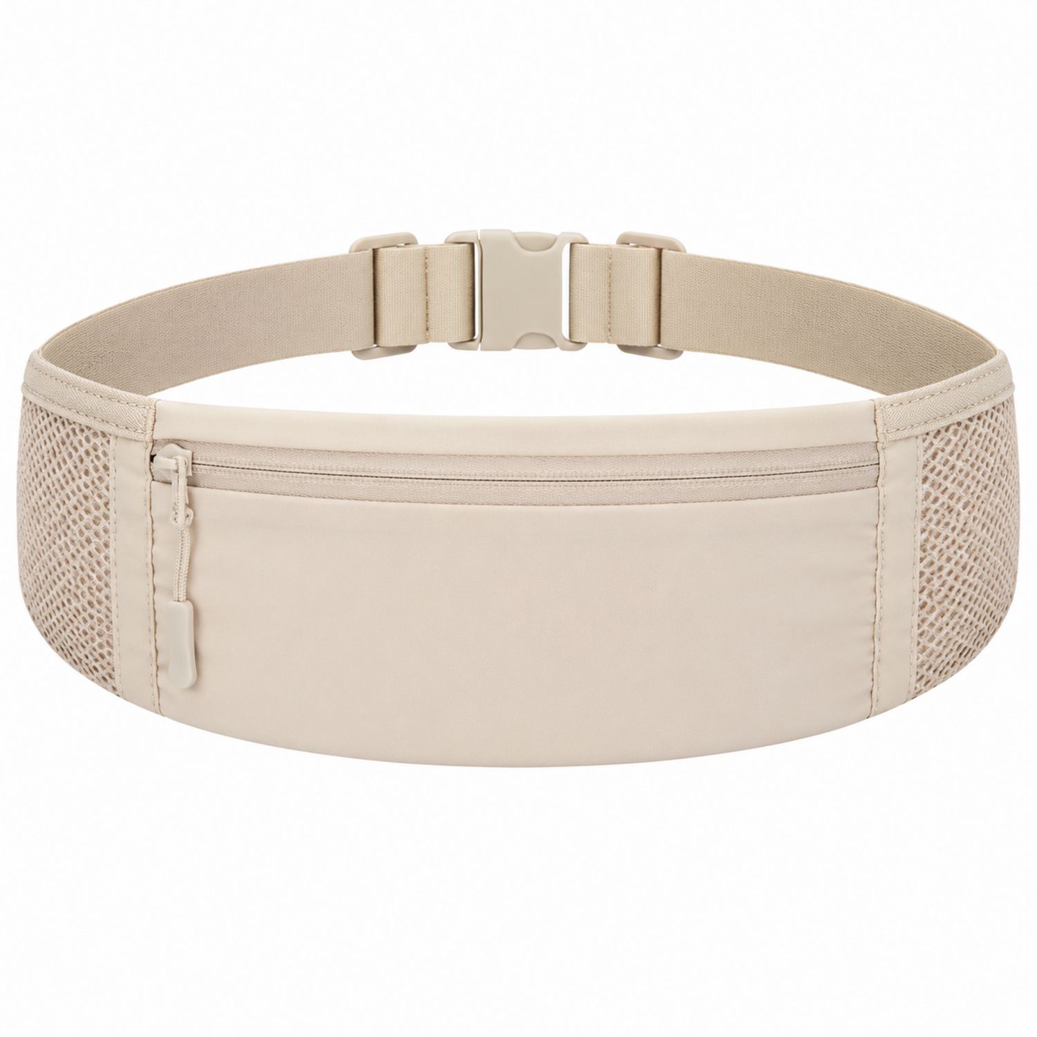 Riñonera Beige con Cremallera Ajustable