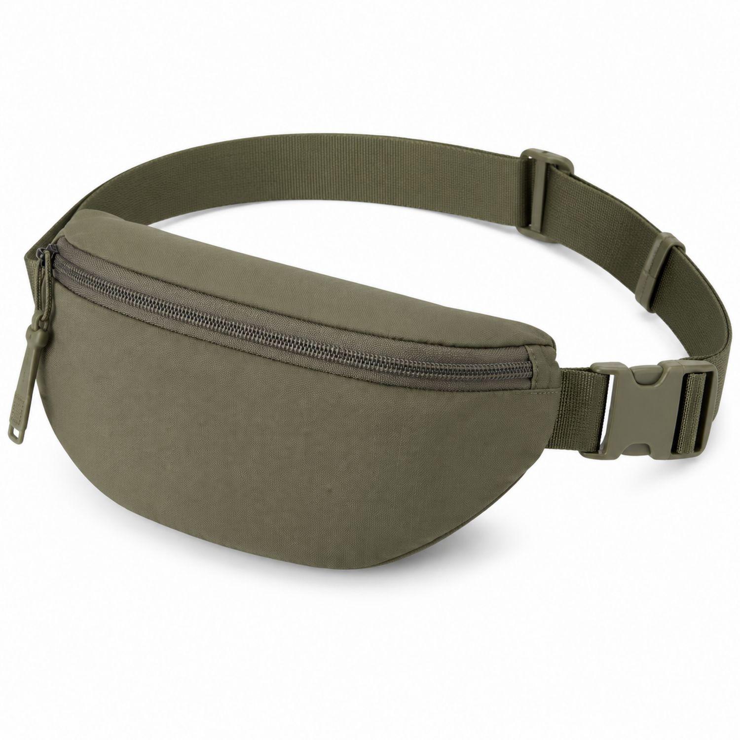 Riñonera Verde Oliva Unisex con Hebilla Ajustable