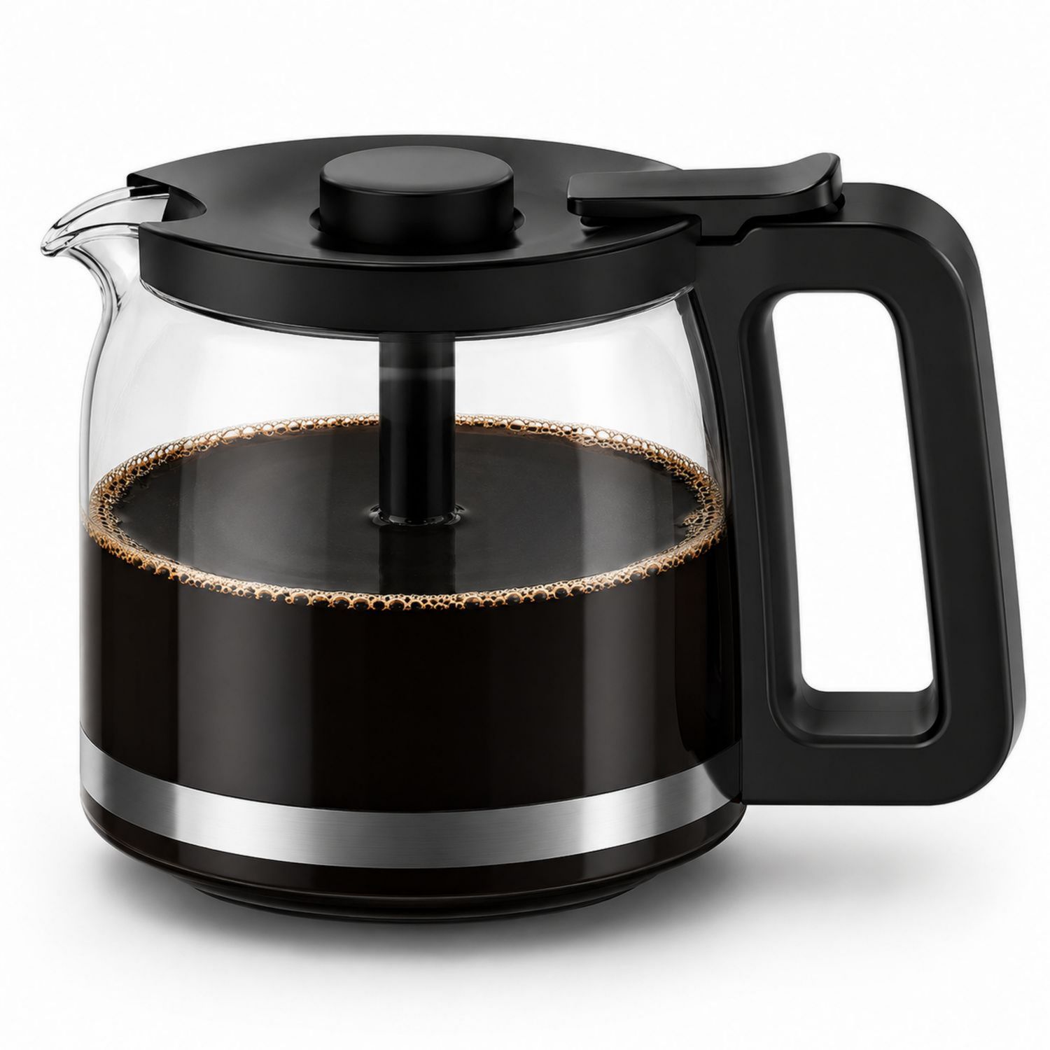 Caraffa per Caffè con Manico Nero, Capacità 1L