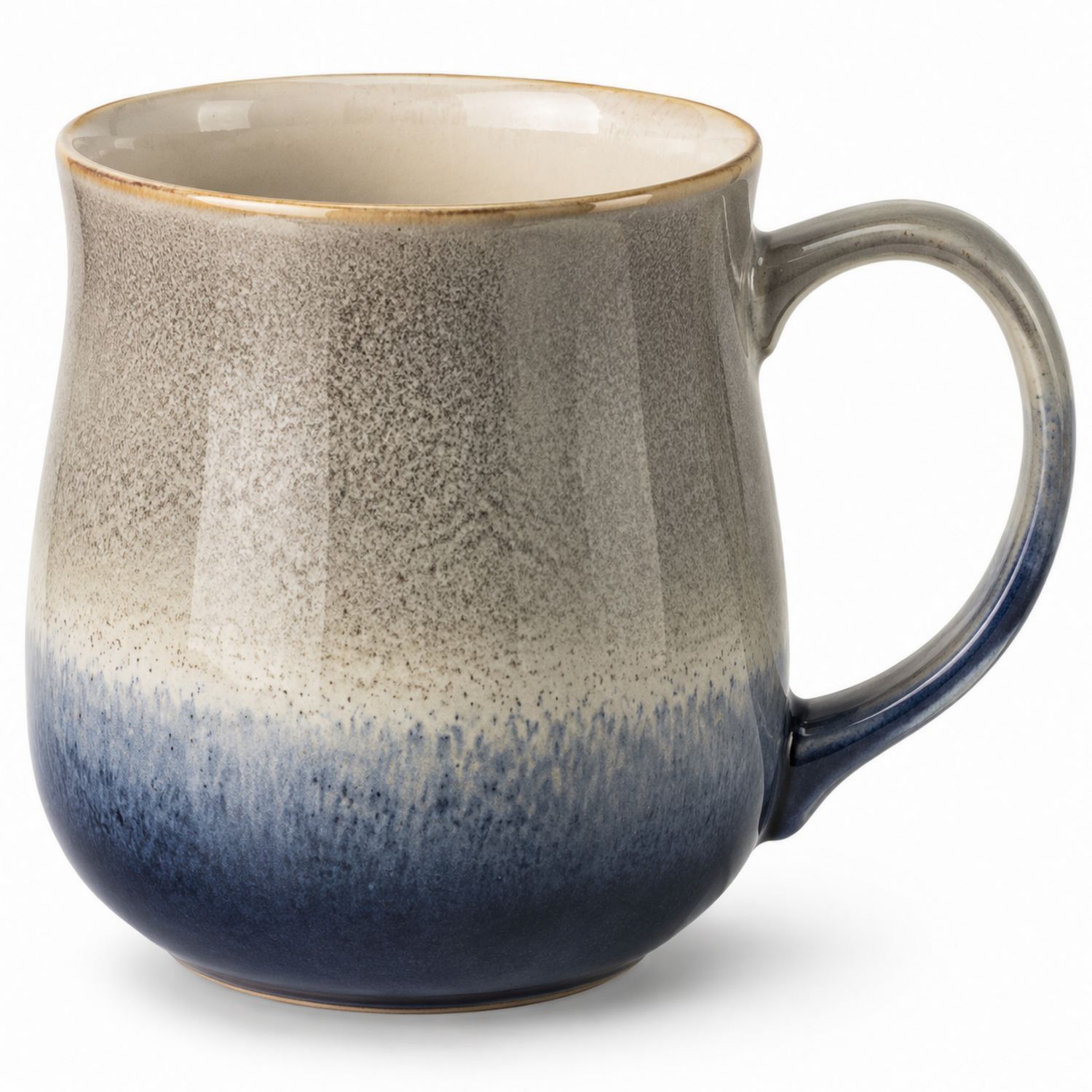 Tazza in Ceramica Sfumata Grigio e Blu - 350 ml