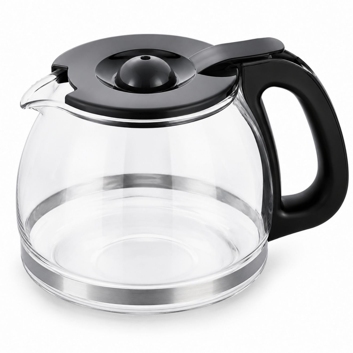 Caraffa in Vetro per Caffè 1.2L con Manico Nero