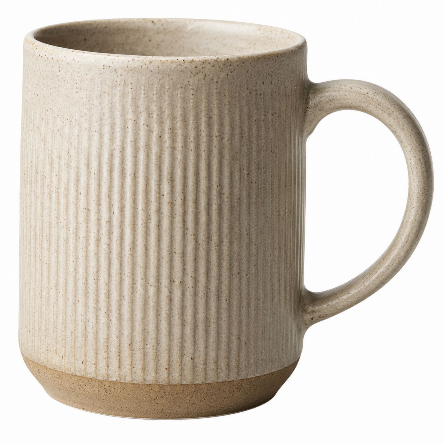 Tazza da Caffè in Ceramica a Rilievo Beige