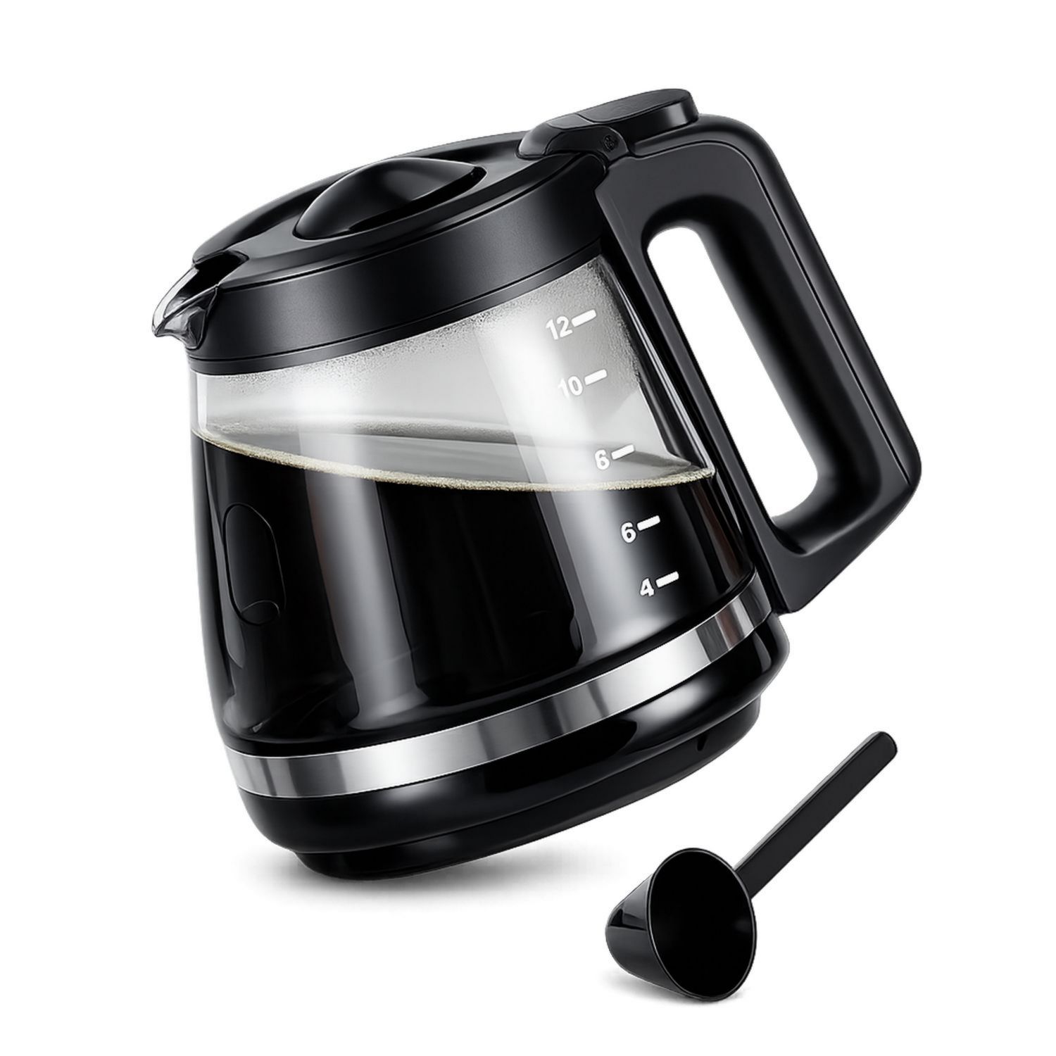 Caraffa in Vetro per Caffè 12 Tazze Nero