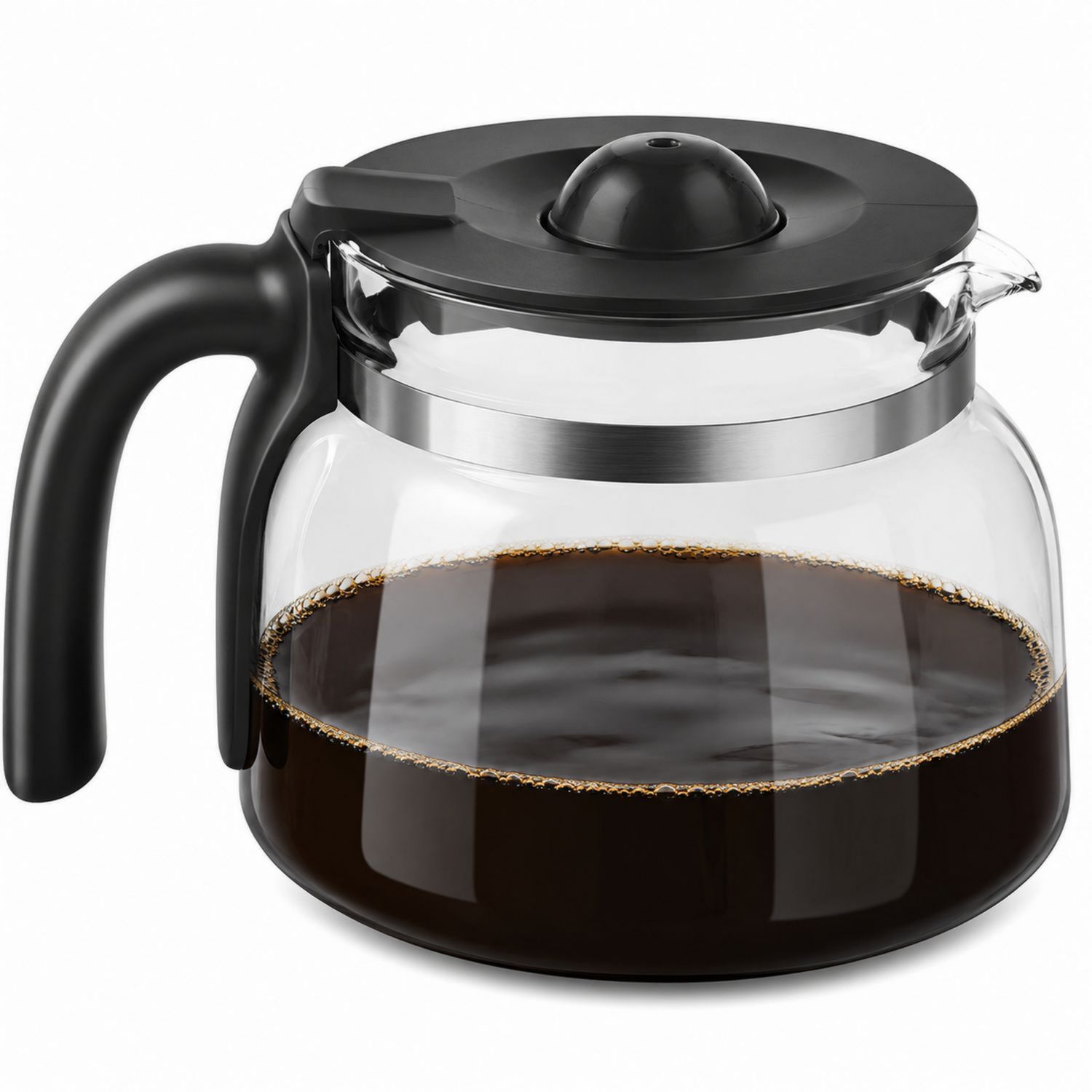 Caraffa in Vetro per Caffè con Manico Nero 1000 ml