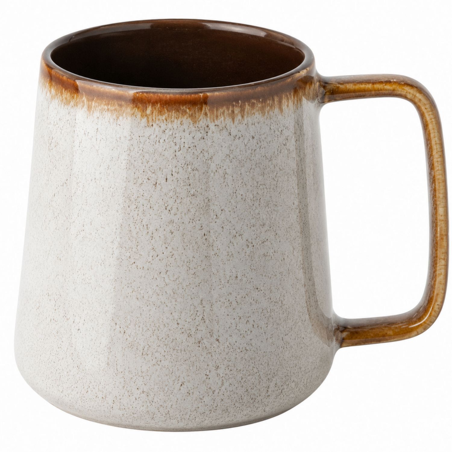 Tazza in Ceramica 400 ml Marrone e Beige