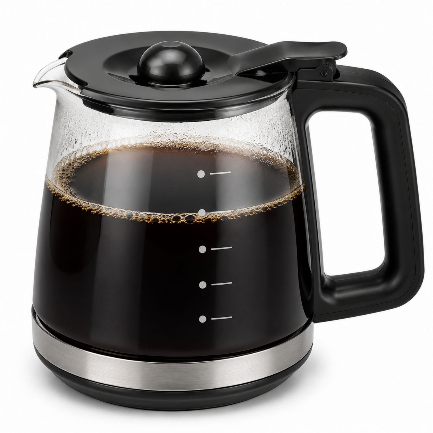 Caraffa per Caffè con Manico Isolante 1500ml Nero
