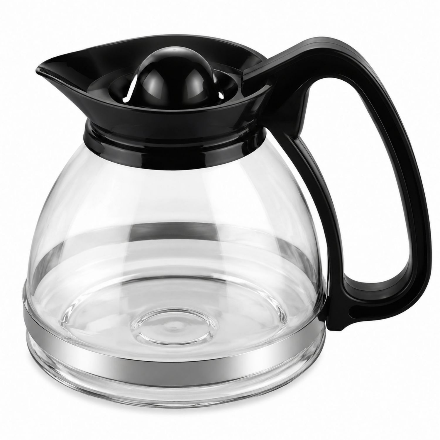 Caraffa in vetro per caffè 1.5 litri con manico nero