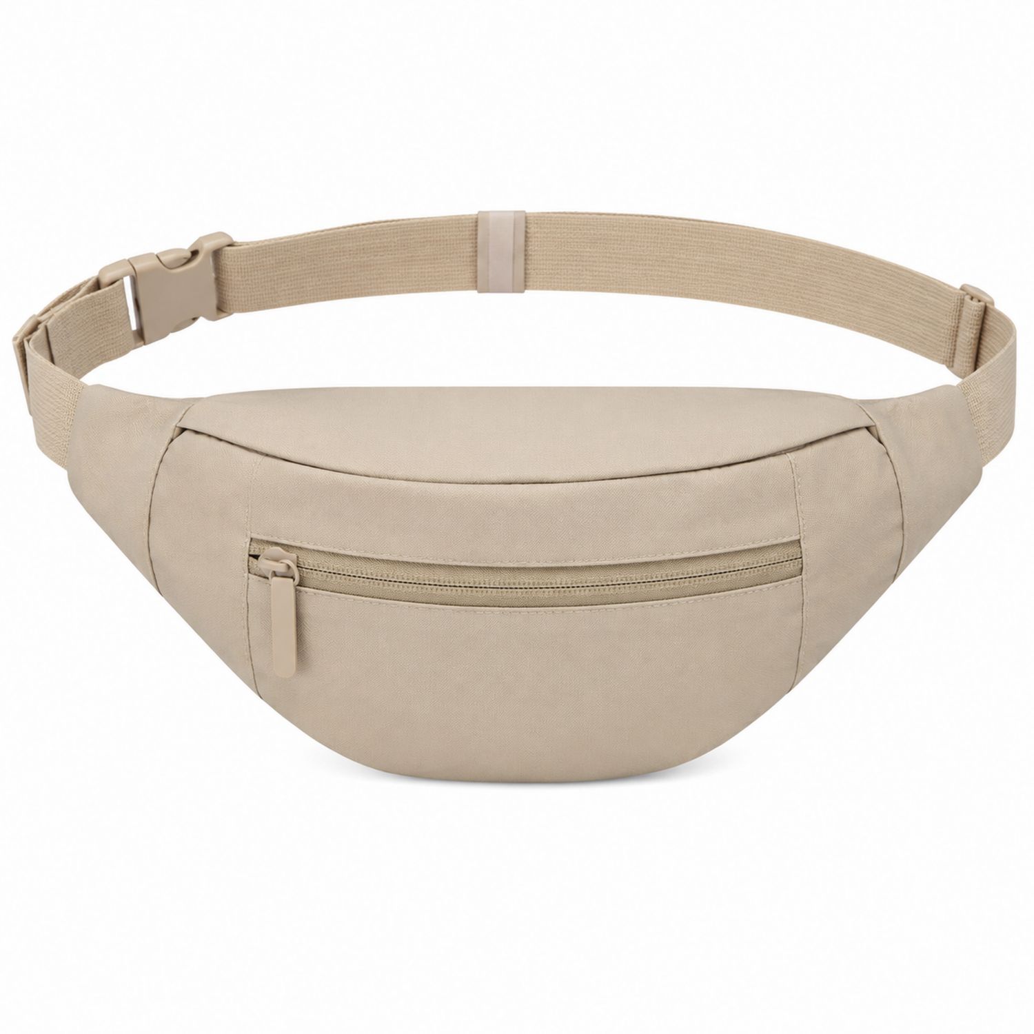 Marsupio Unisex Beige con Cerniera