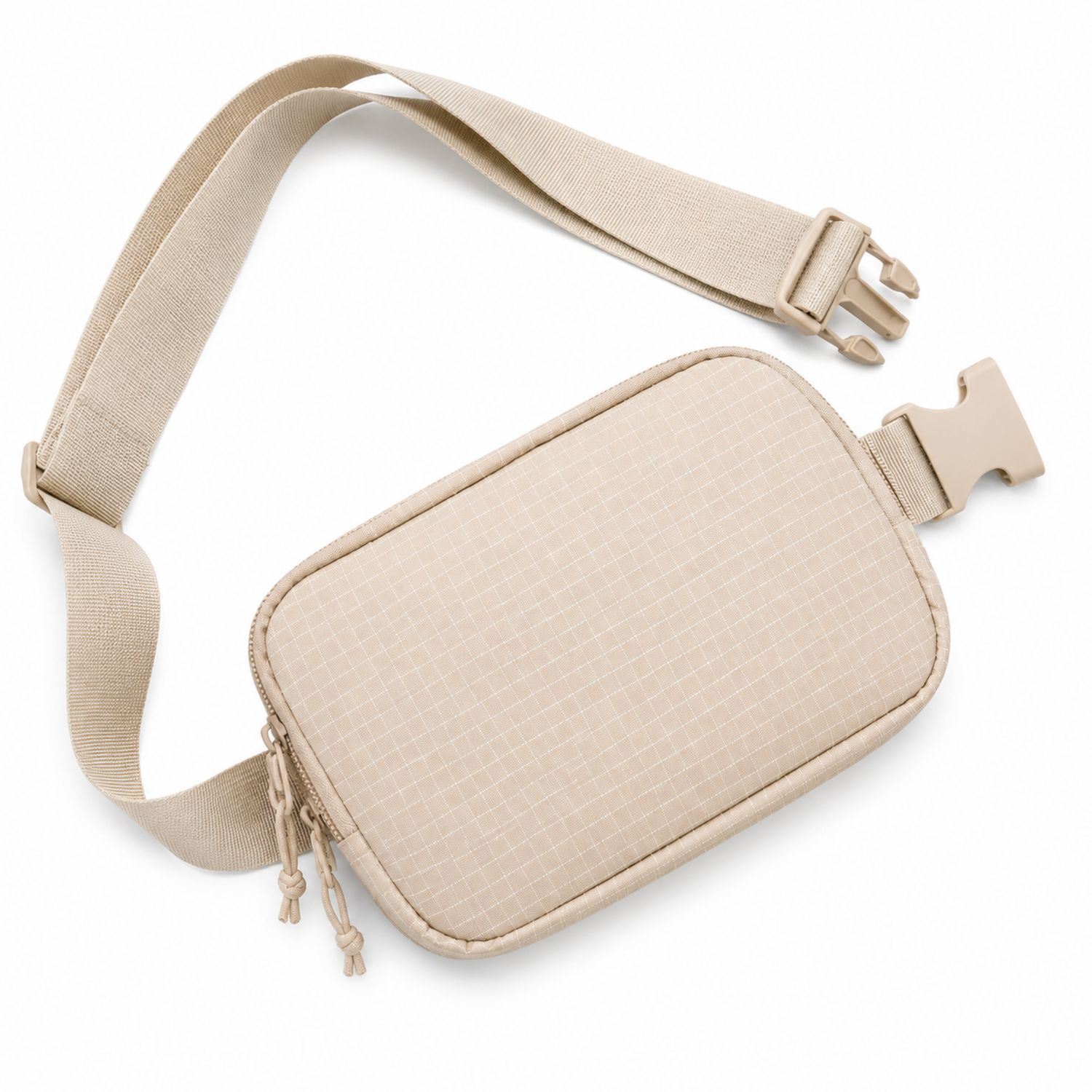 Marsupio da Viaggio Beige con Cintura Regolabile
