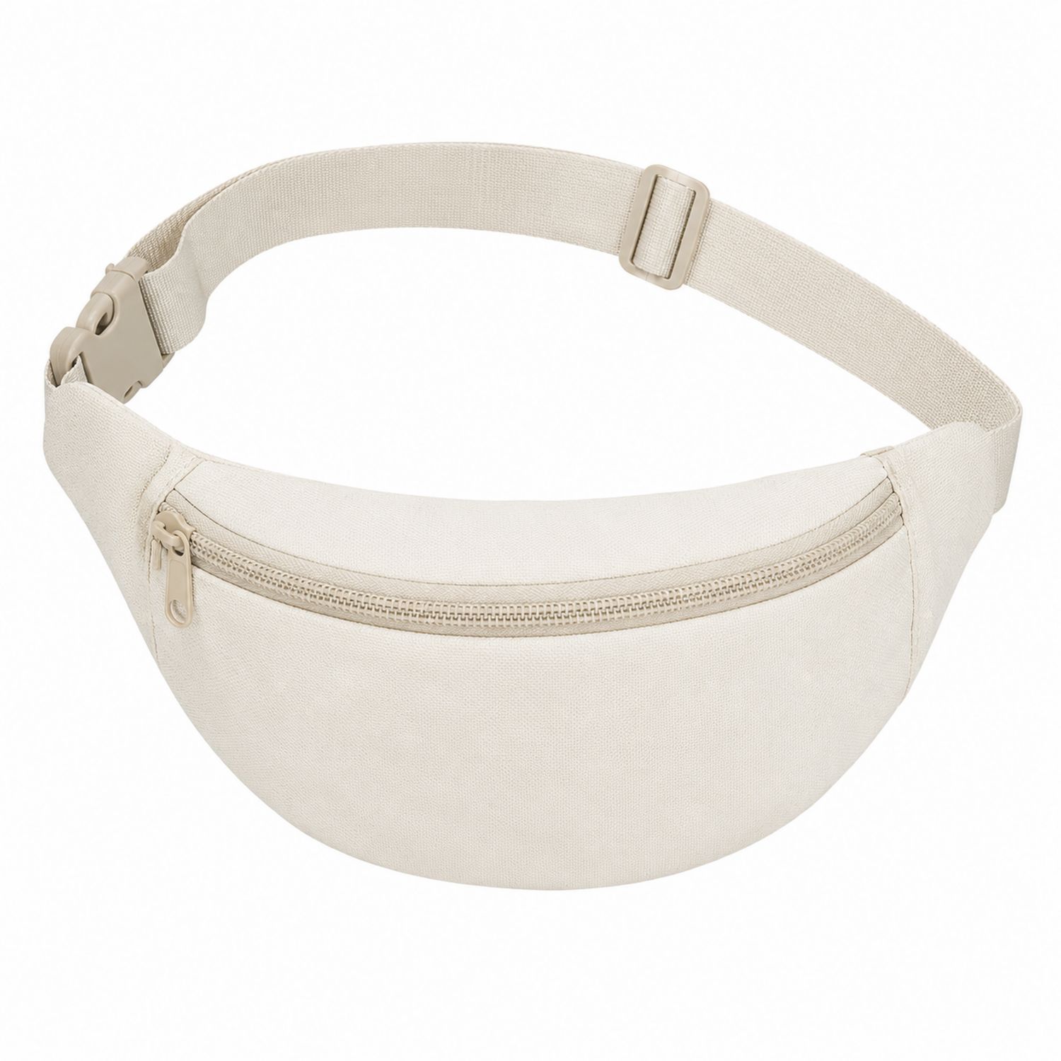 Marsupio Regolabile Unisex Beige con Zip