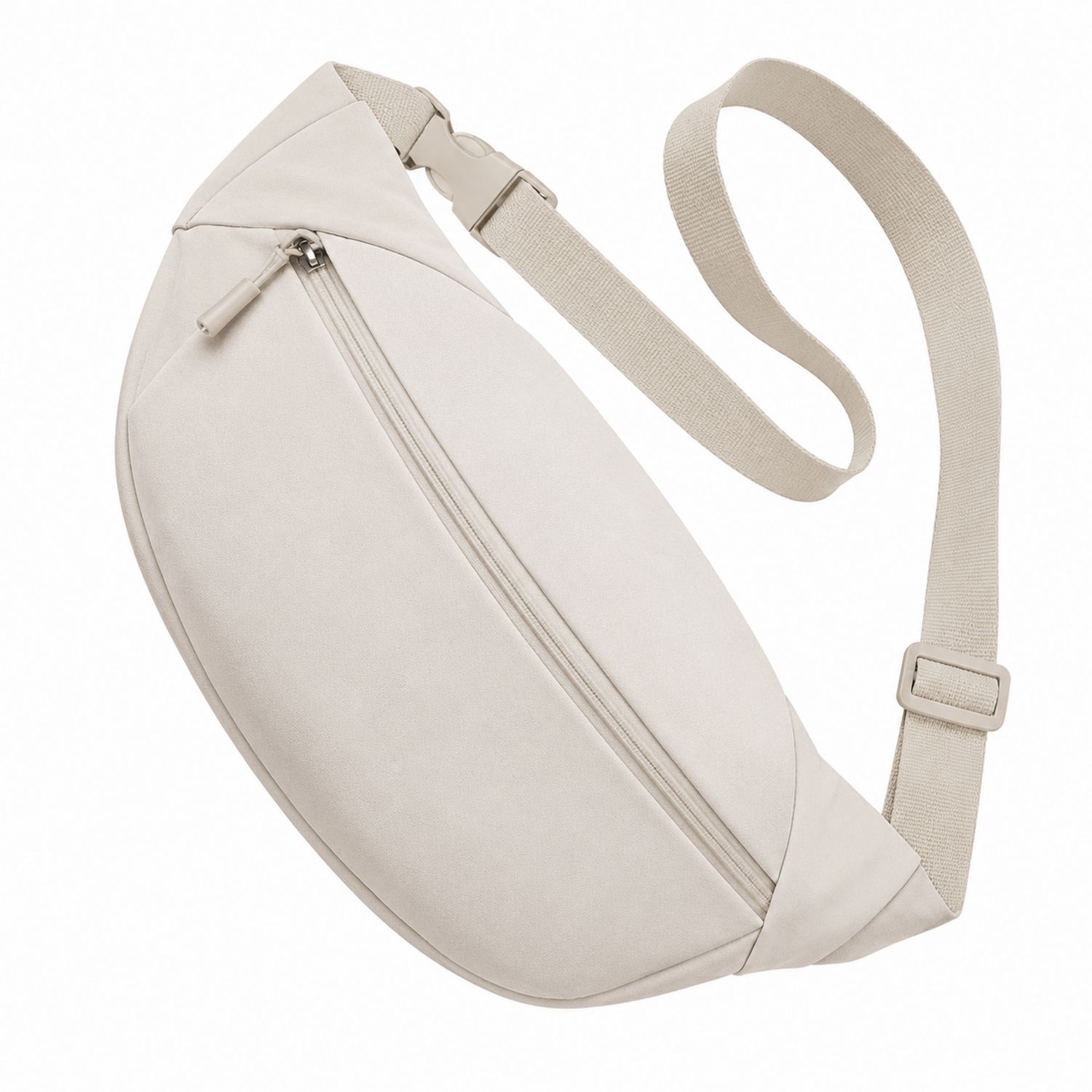 Marsupio Monospalla Beige Unisex 4L