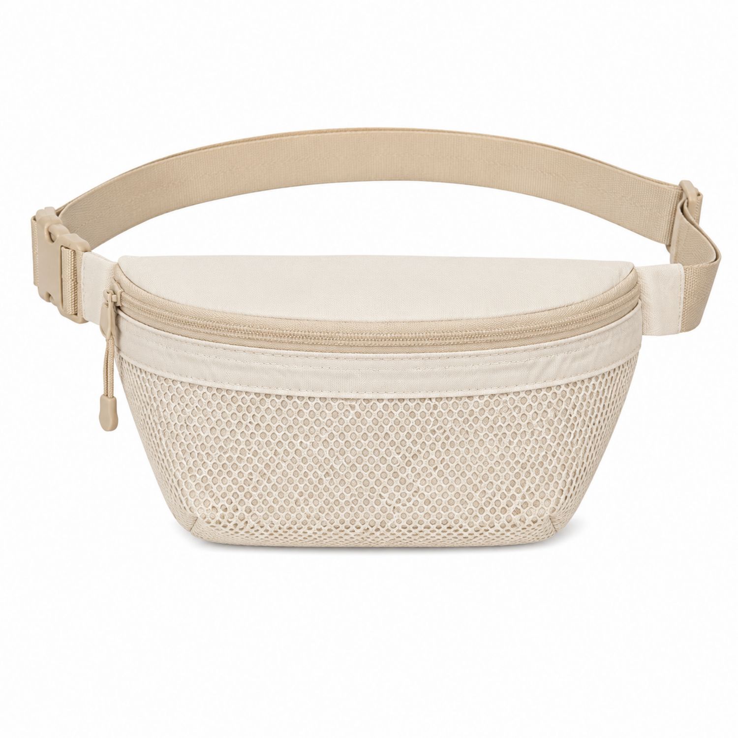 Marsupio Minimalista Beige con Rete 2L