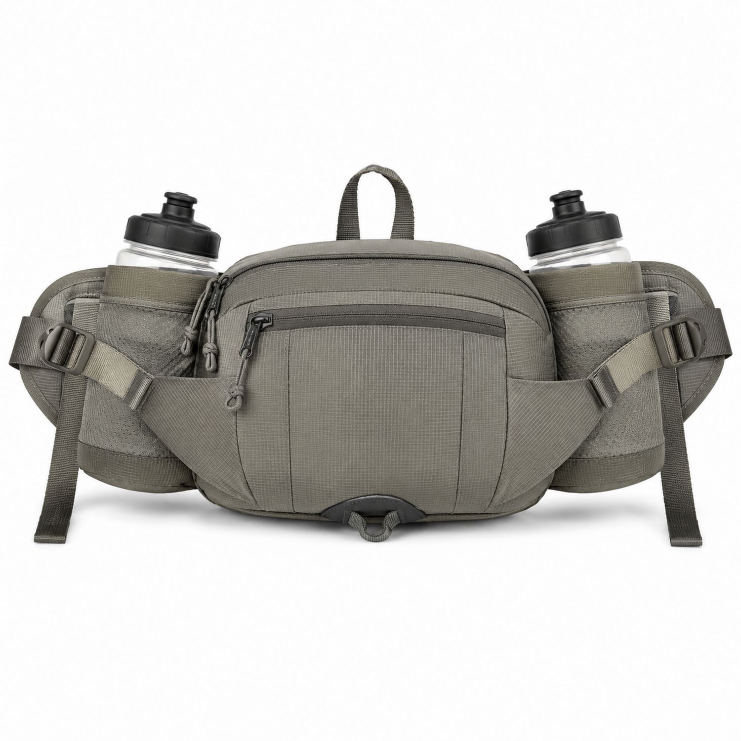 Marsupio Sportivo Grigio con Doppio Portaborraccia