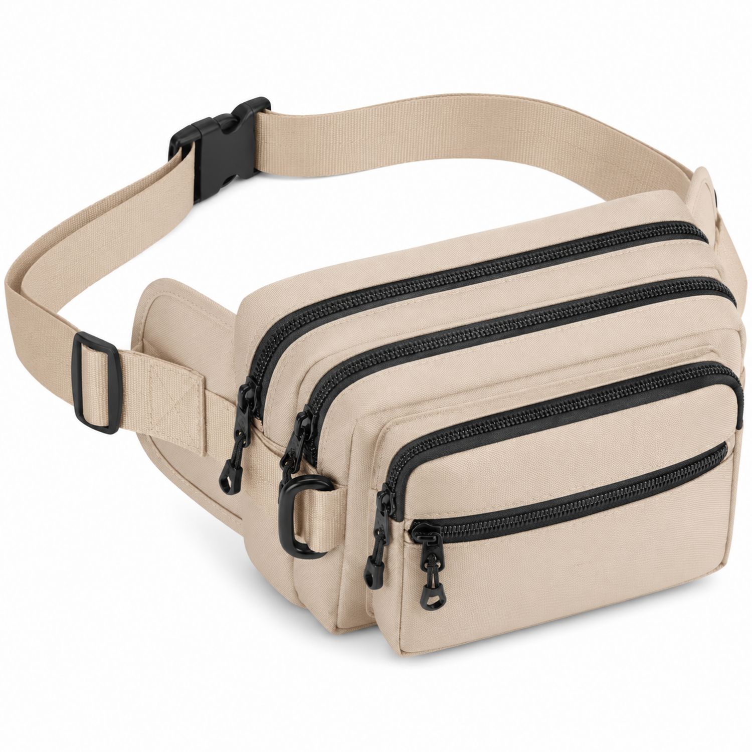 Marsupio multifunzionale con tasche multiple beige