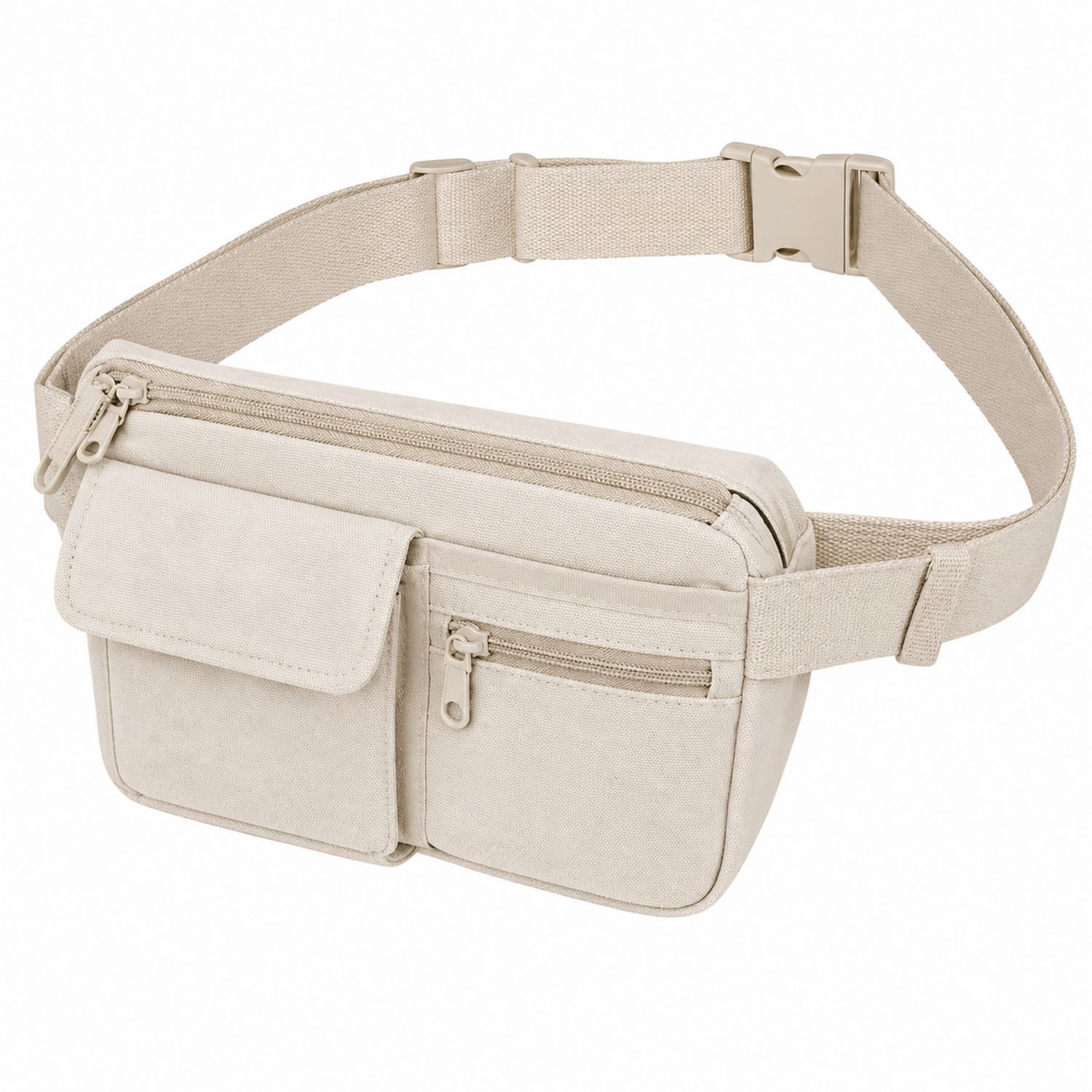 Marsupio Multi-tasca Regolabile Beige per Escursioni