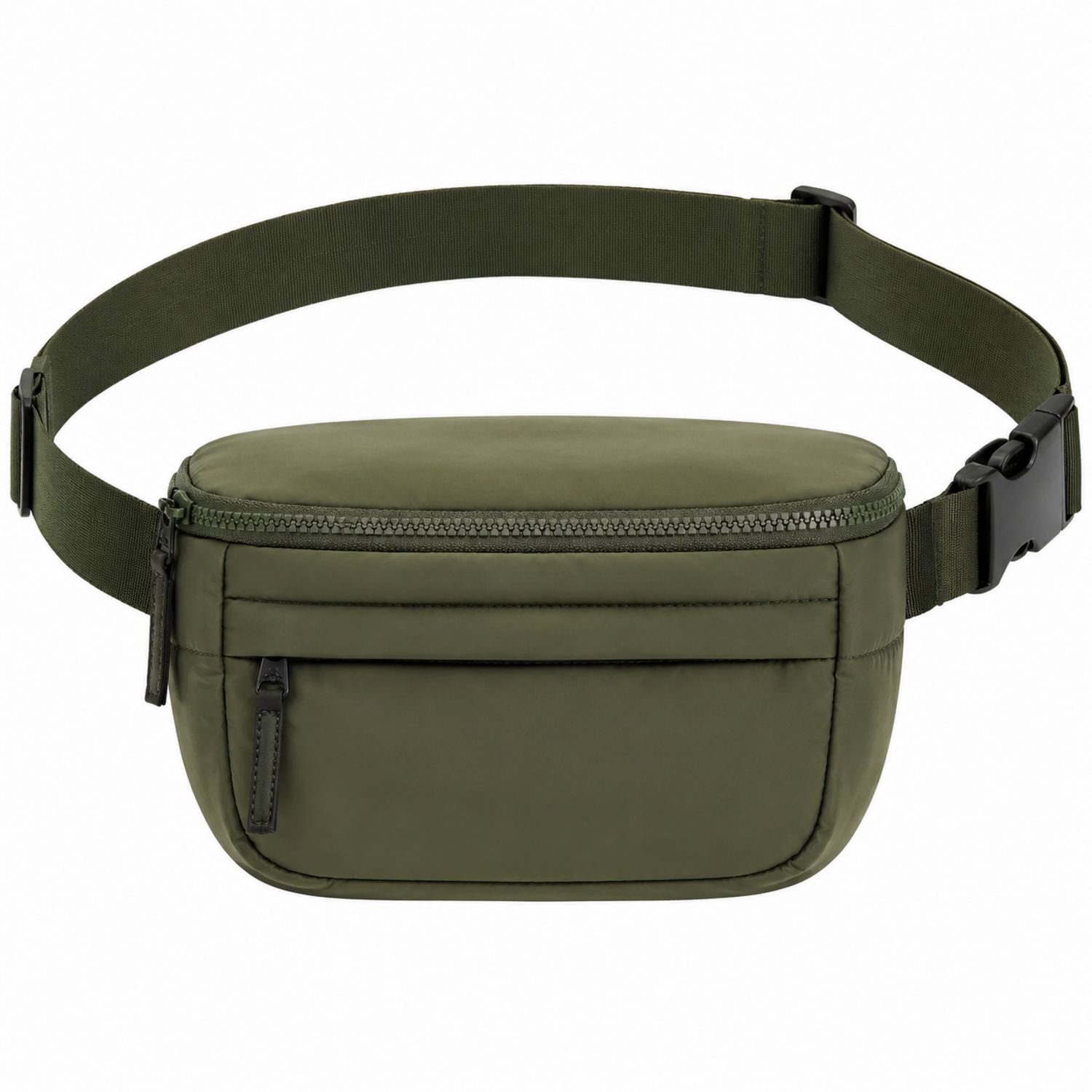 Marsupio verde oliva impermeabile con chiusura a zip