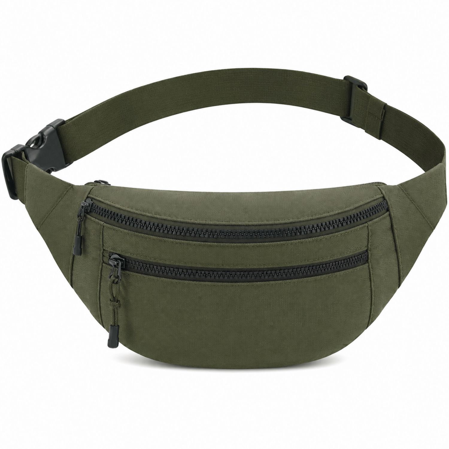 Marsupio Unisex con Cerniera Verde Oliva