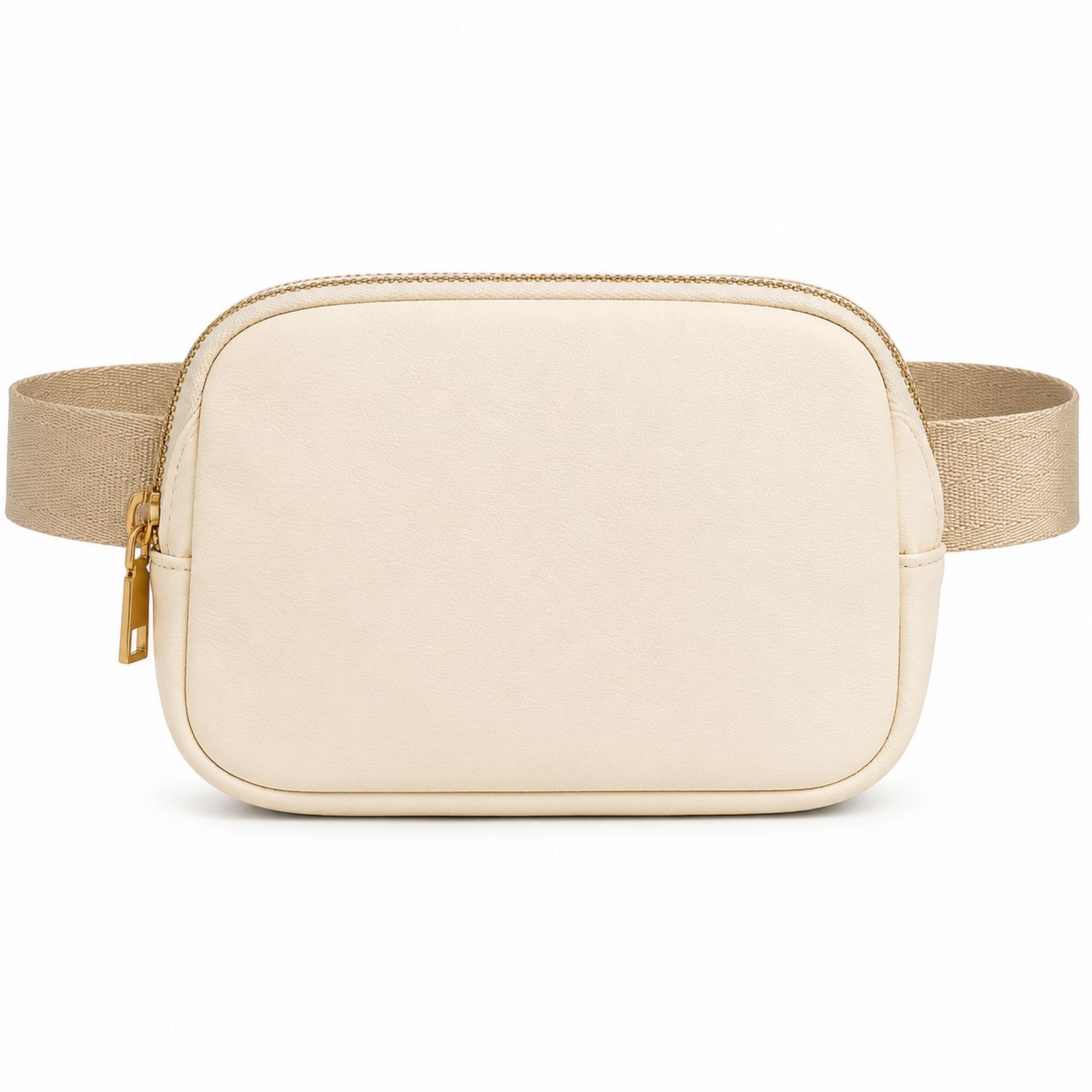 Marsupio Donna Elegante Beige con Zip