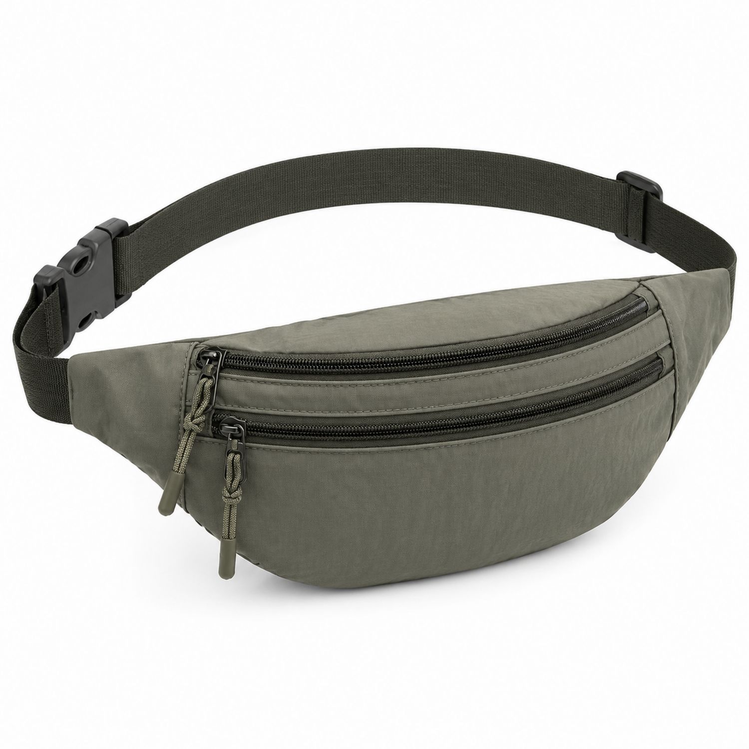 Marsupio Versatile Verde con Doppia Cerniera