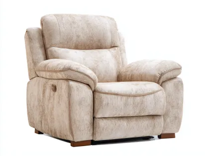 Sofás reclinables tapizados de tela 98x96x102 cm - beige - diseño acolchado - estilo moderno para salón-Gacoriainterior