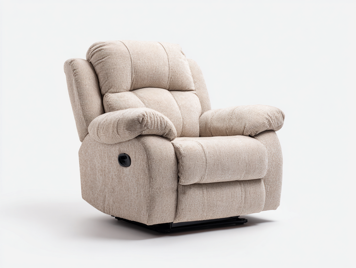 Sofás reclinables tapizado de tela 98x92x102 cm - beige - confort reclinable-Gacoriainterior