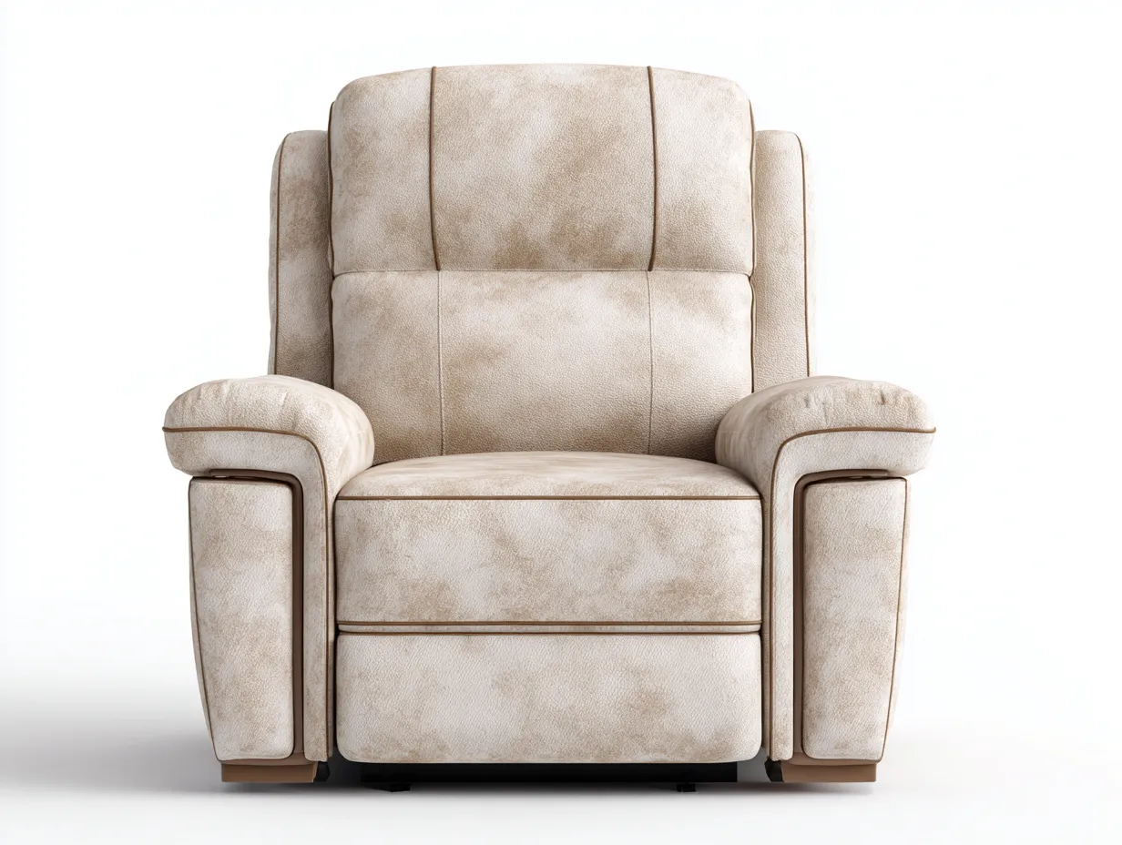 Sofás reclinables sillón relax individual 92x95x105 cm - tapizado beige - confort ergonómico moderno-Gacoriainterior